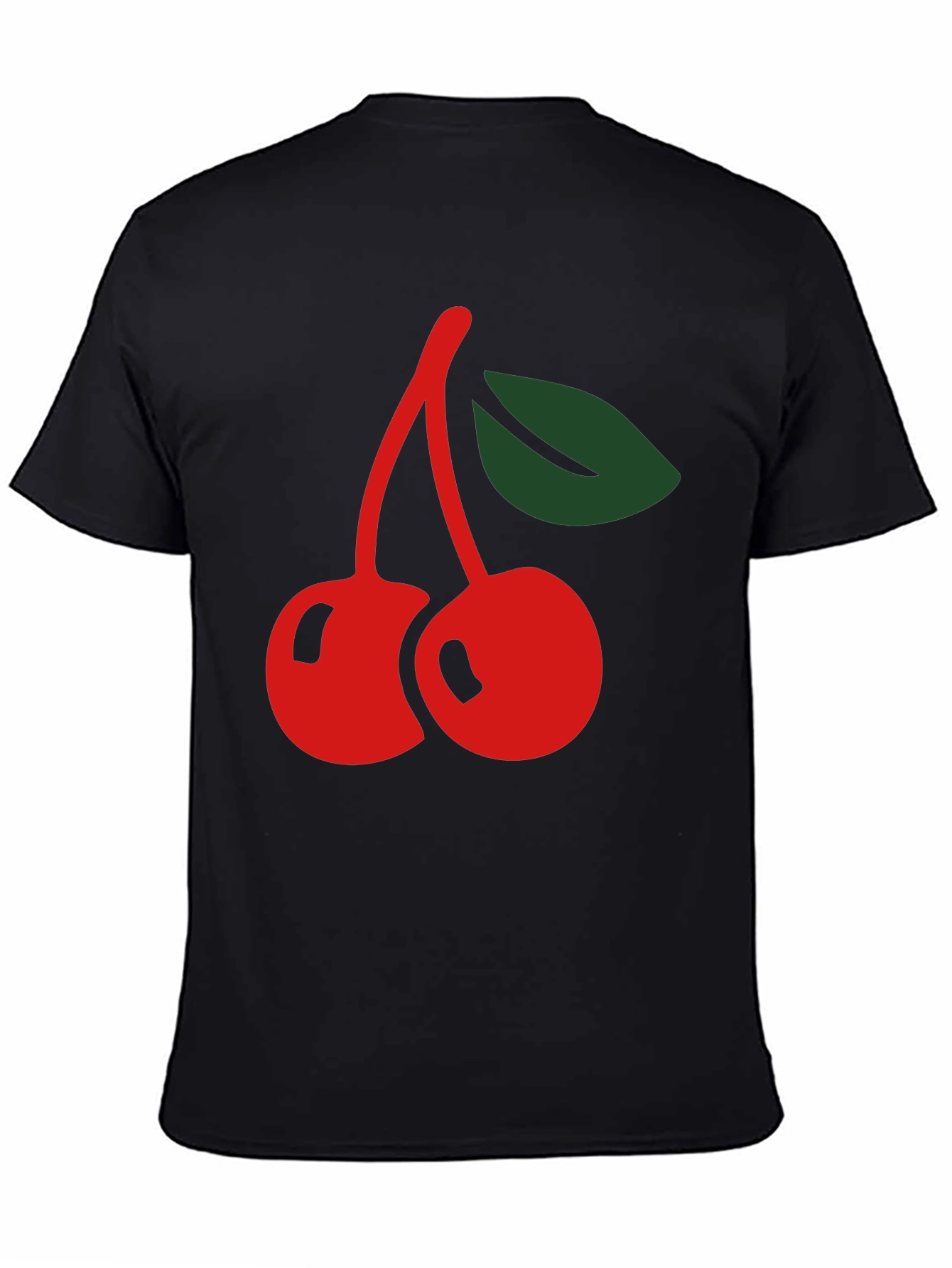 Cherry Graphic Black T-Shirt