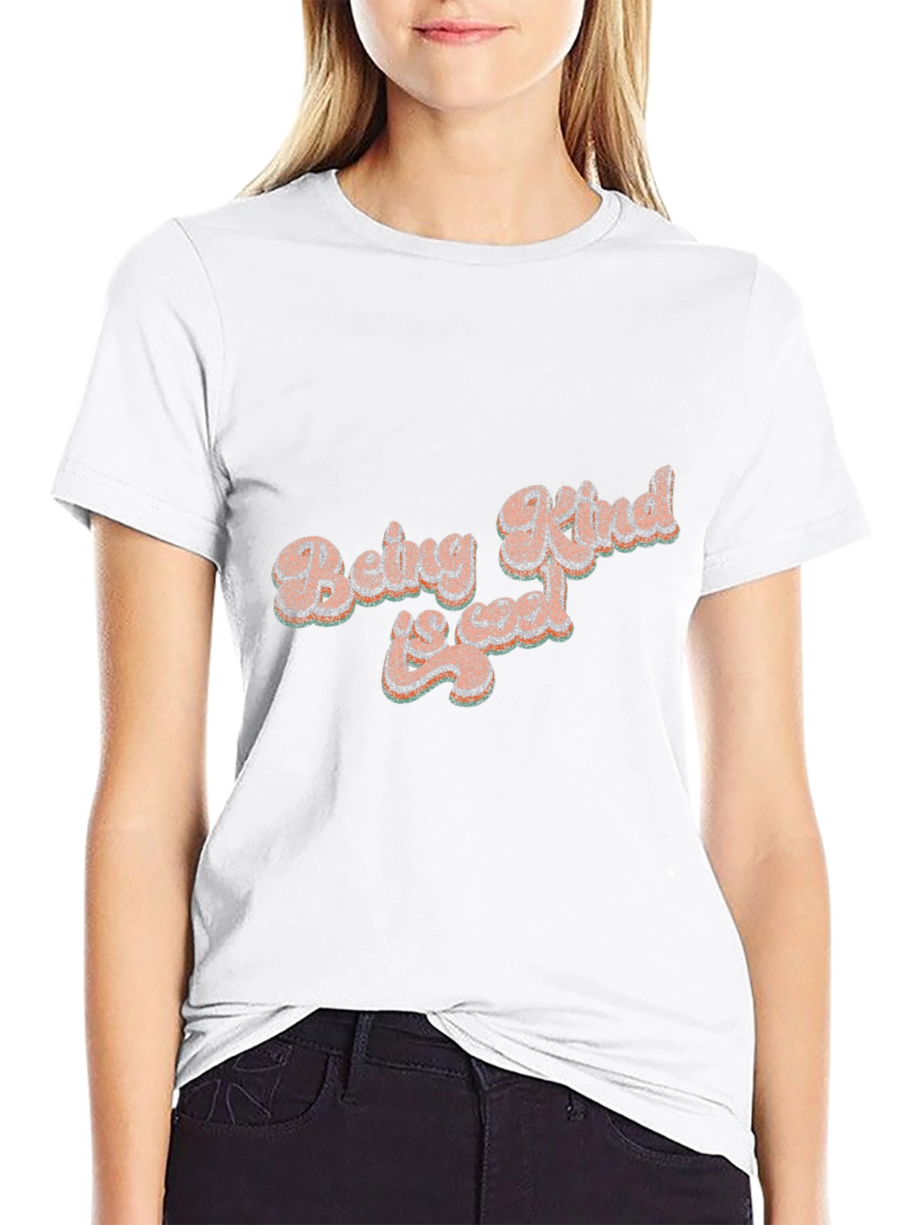 Retro Being Kind is Cool Graphic Tee
