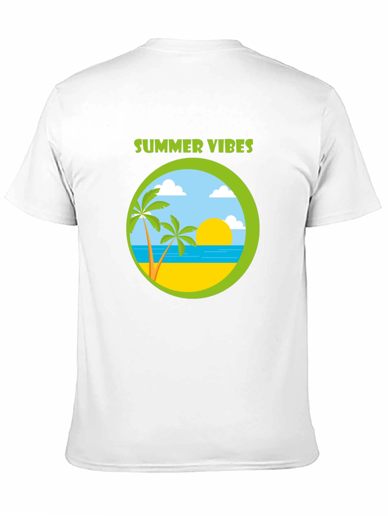 Summer Vibes Graphic T-Shirt - Beach Design