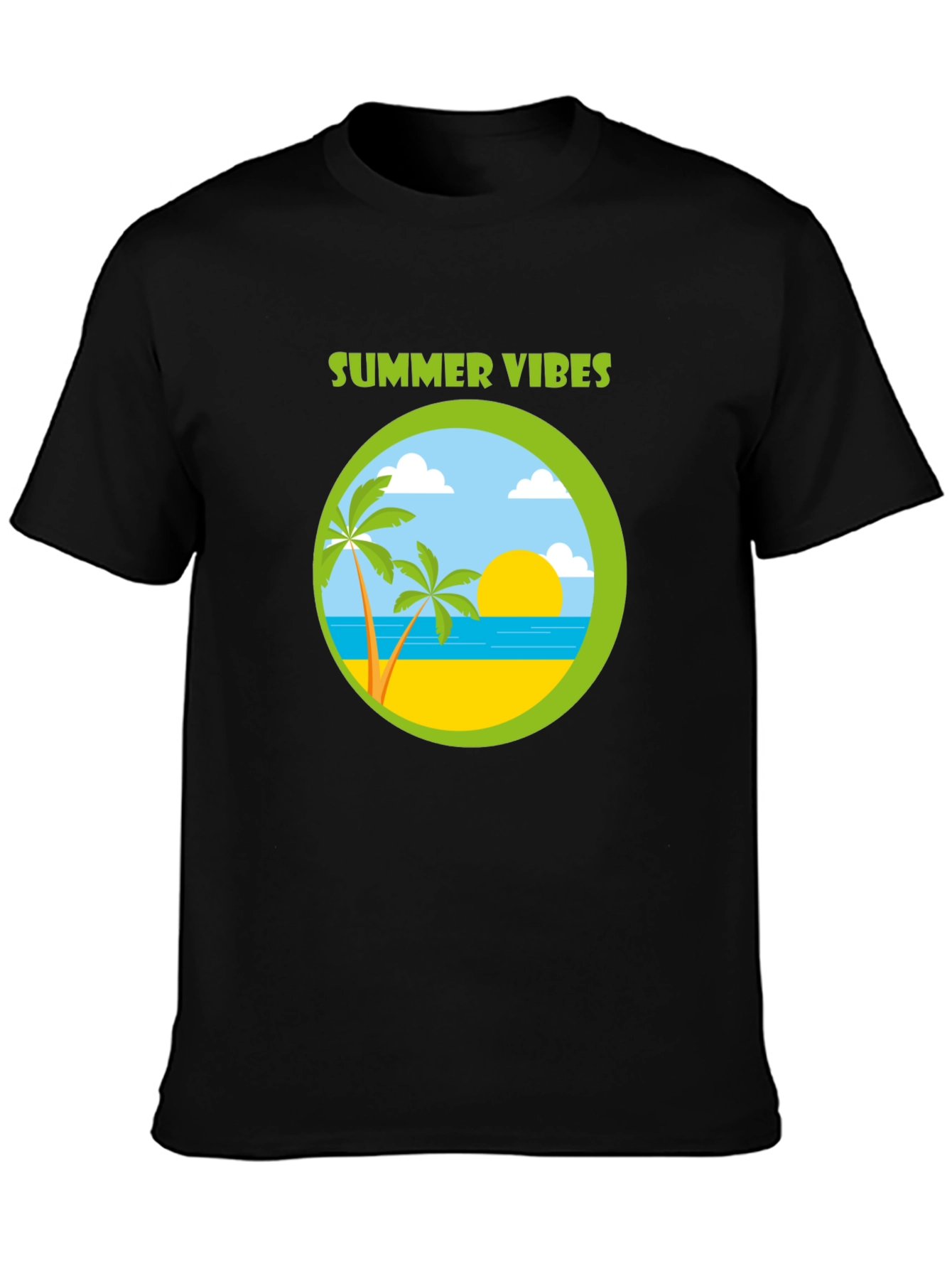 Summer Vibes Graphic T-Shirt - Beach Design