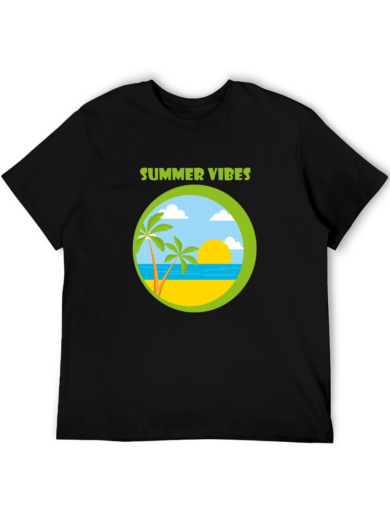 Summer Vibes Graphic T-Shirt - Beach Design