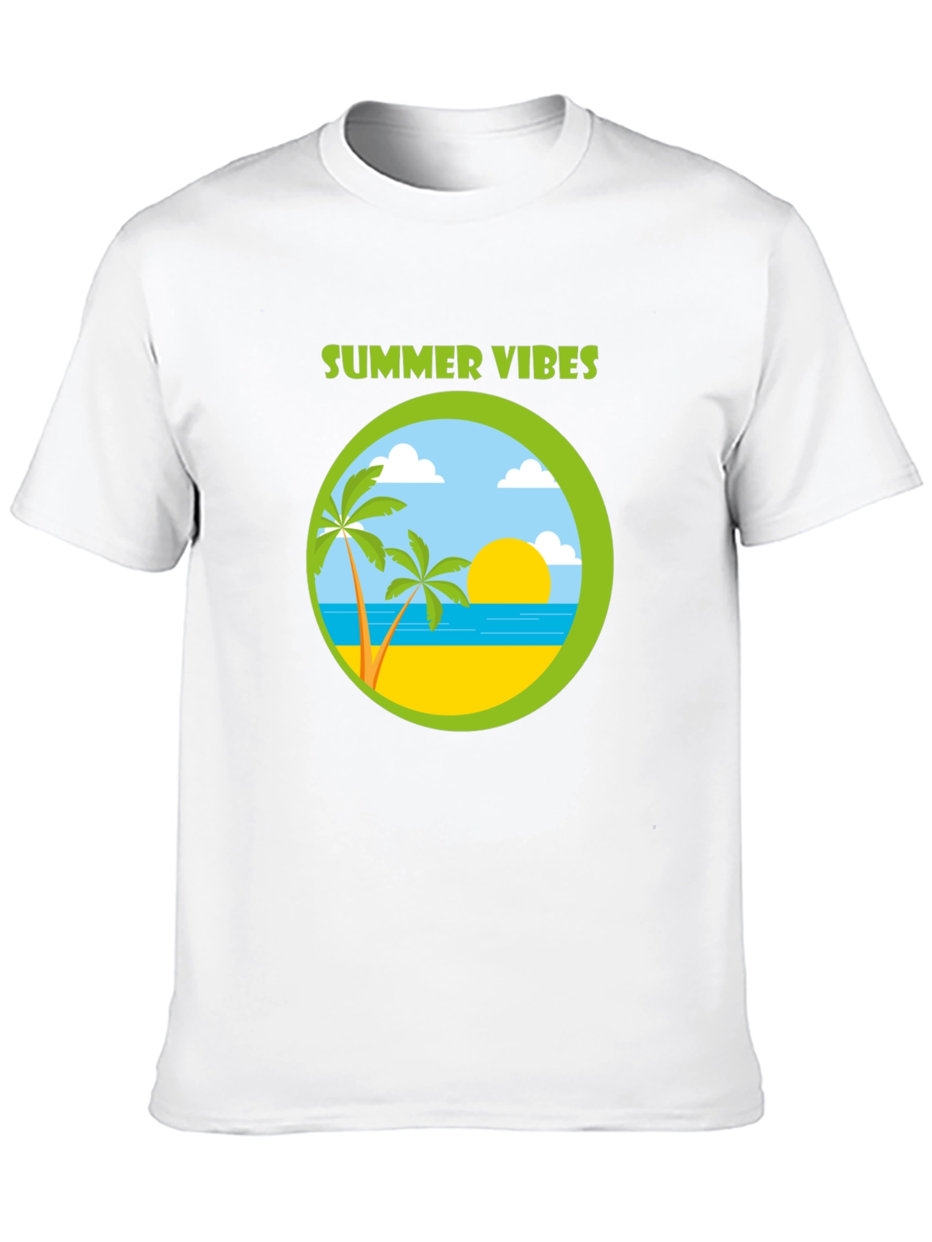 Summer Vibes Graphic T-Shirt - Beach Design