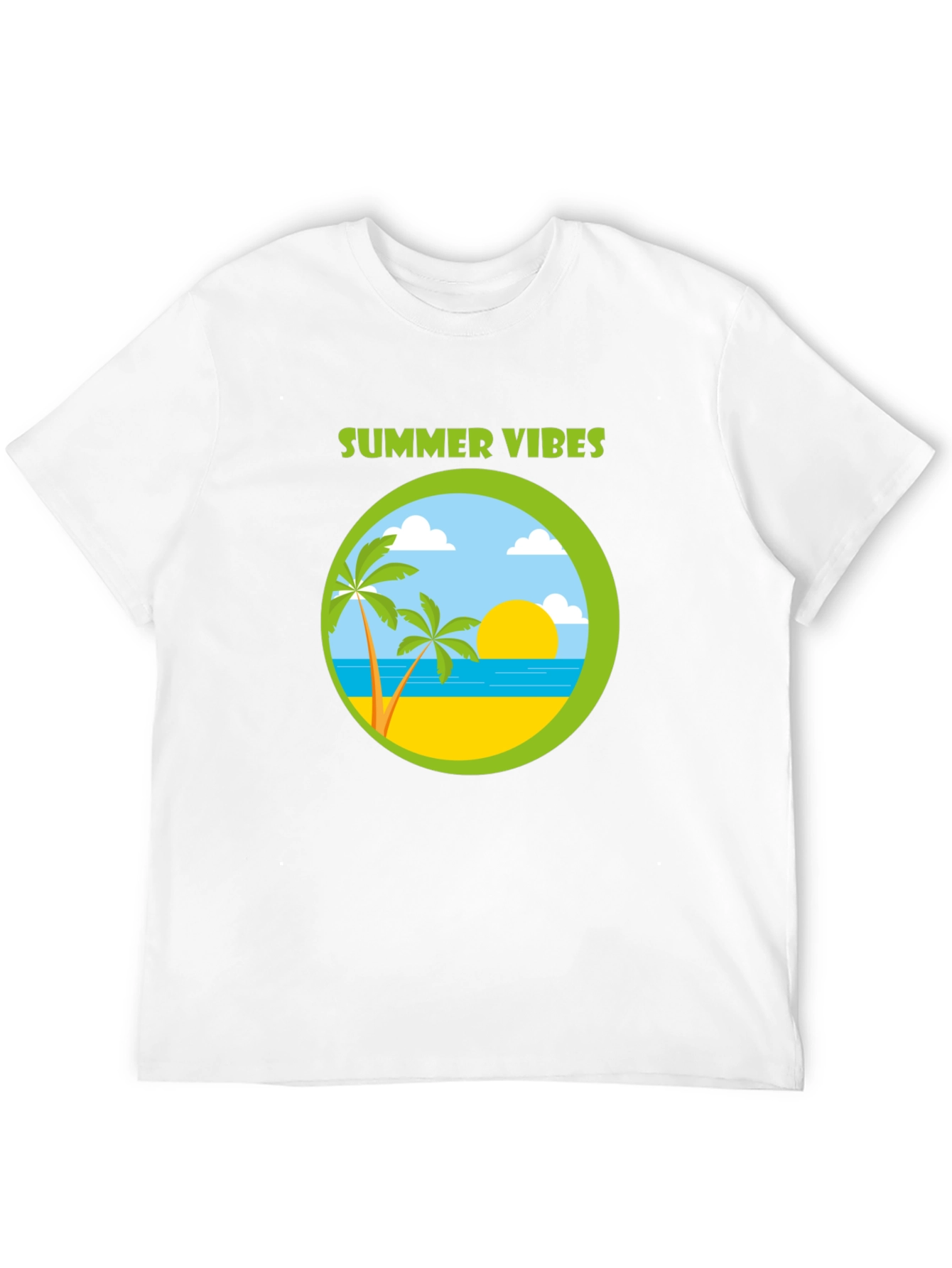 Summer Vibes Graphic T-Shirt - Beach Design