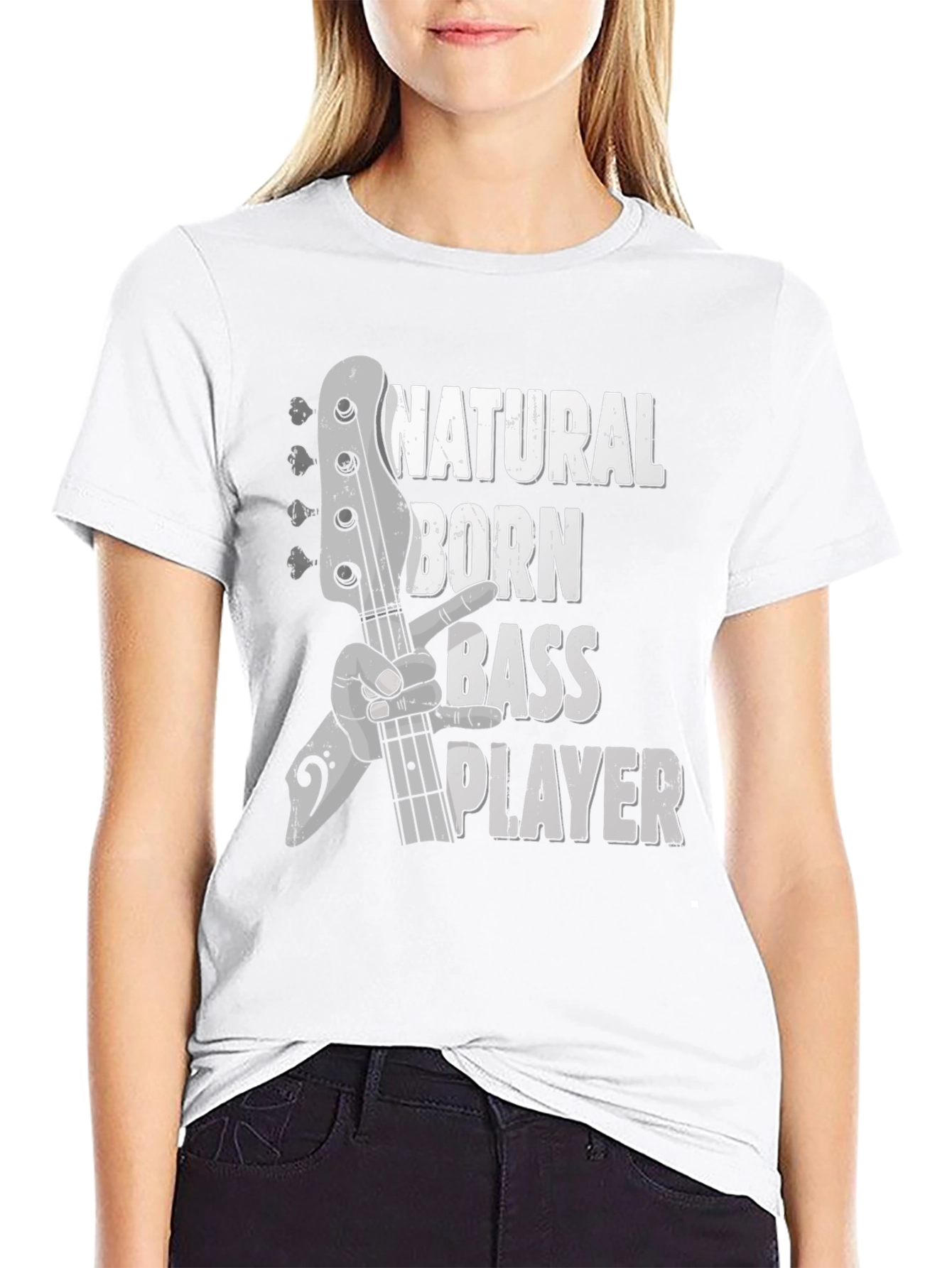 Natural Born Bass Player Graphic T-Shirt