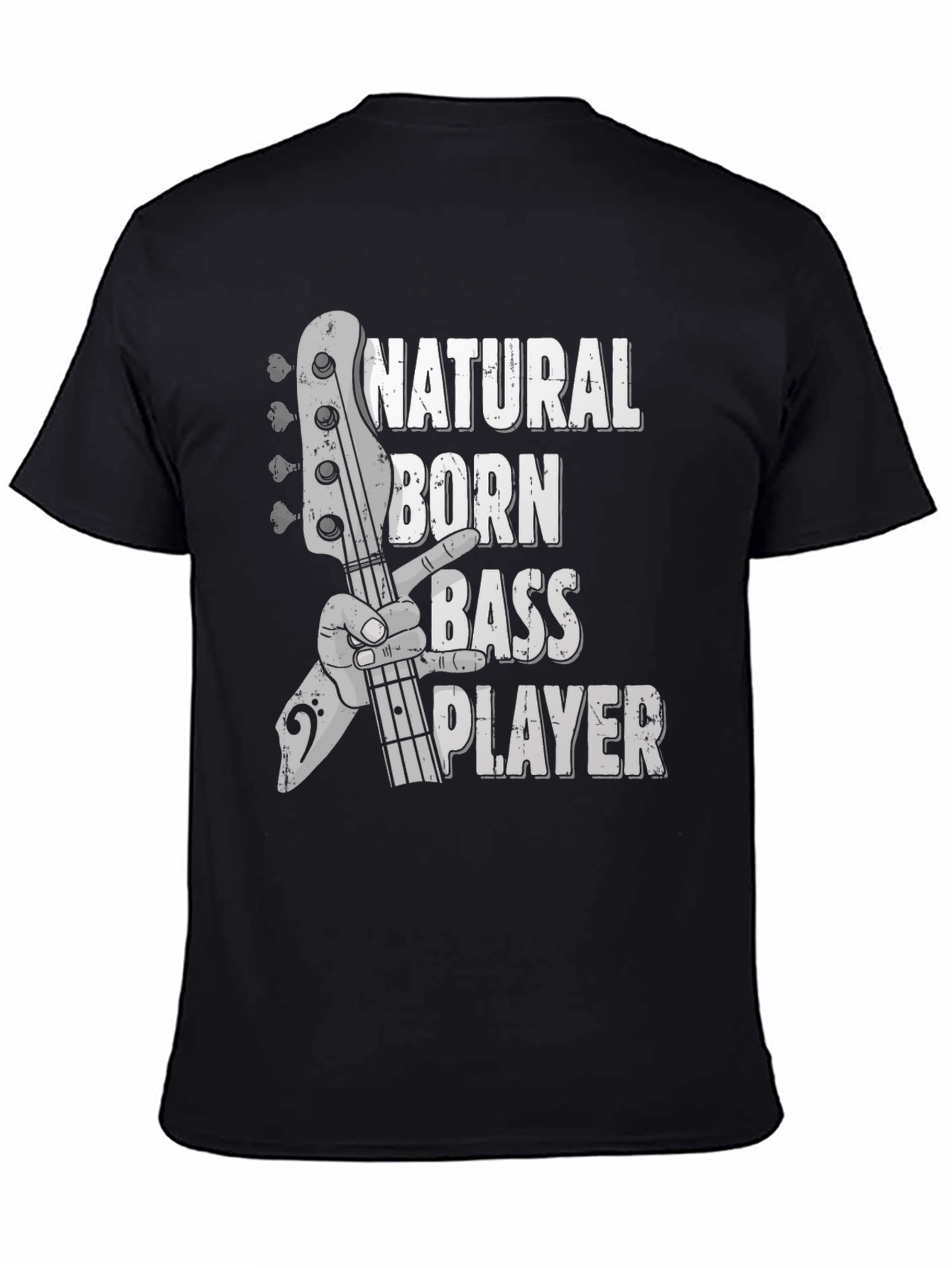 Natural Born Bass Player Graphic T-Shirt