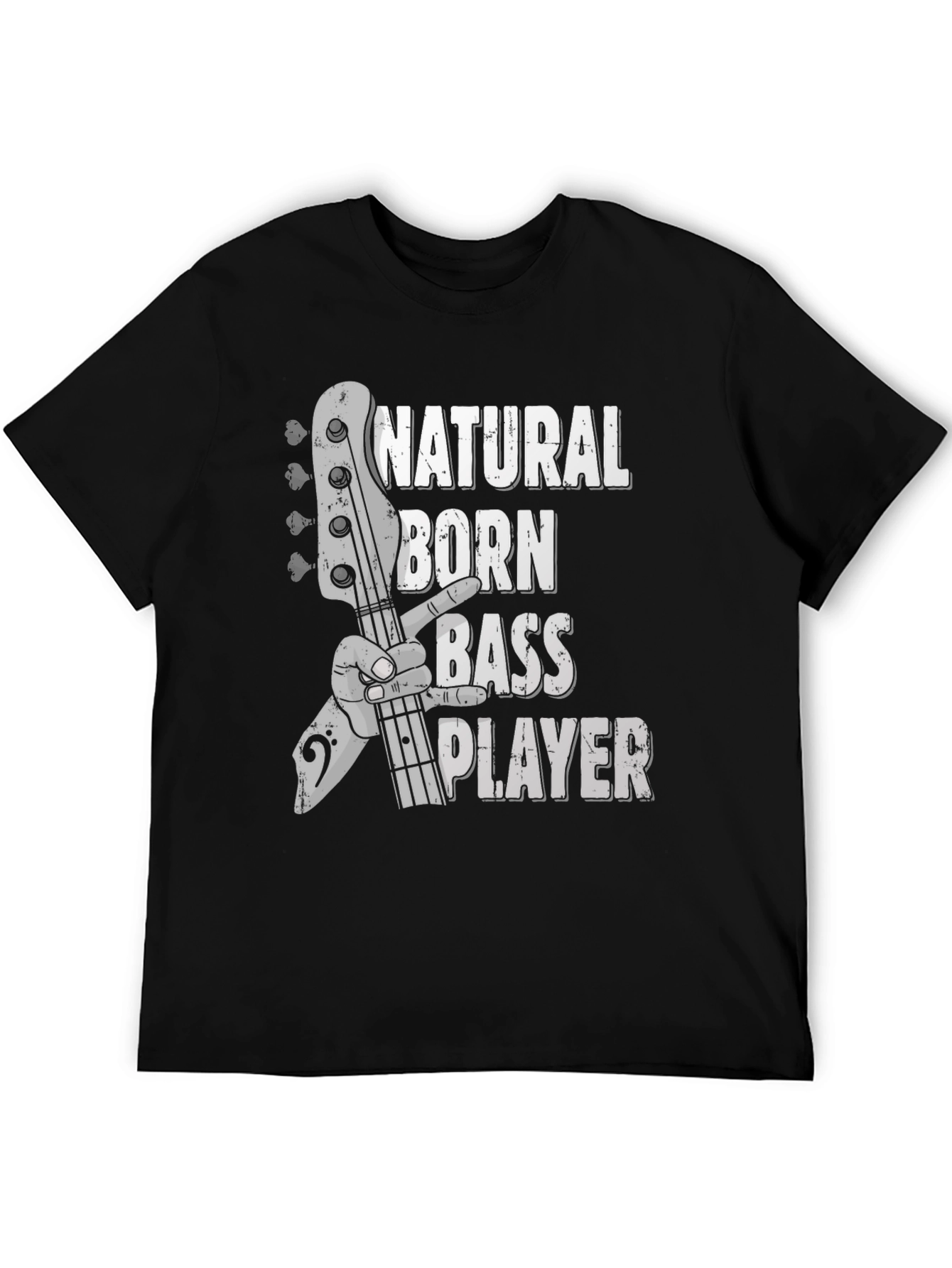 Natural Born Bass Player Graphic T-Shirt