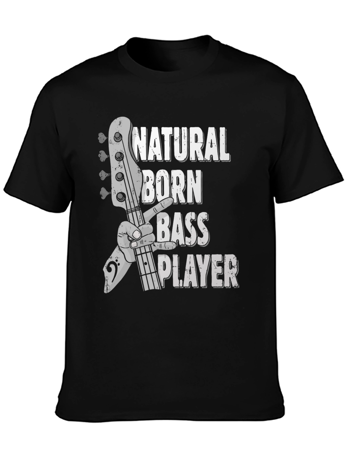 Natural Born Bass Player Graphic T-Shirt