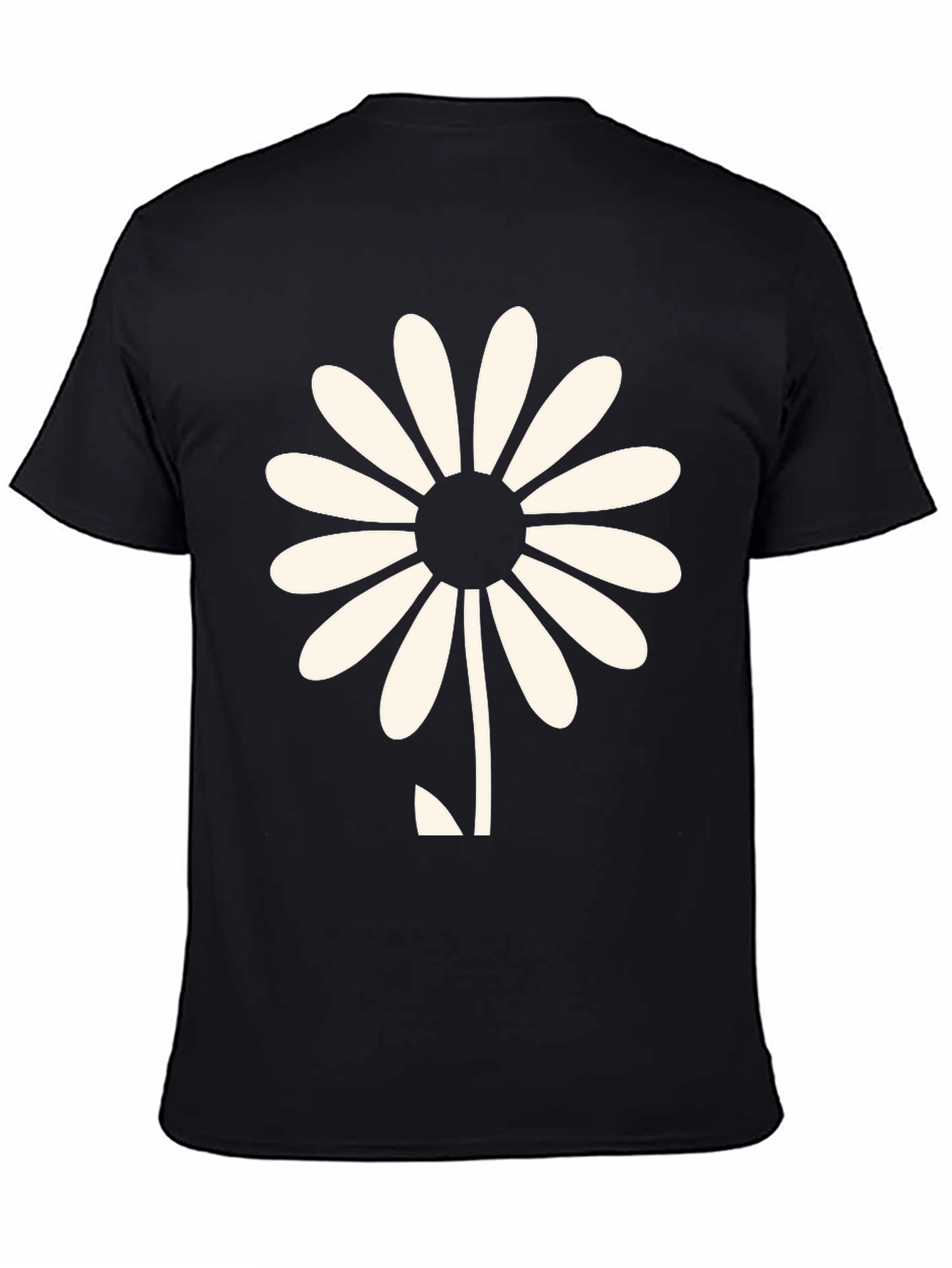 Daisy Graphic Black T-Shirt