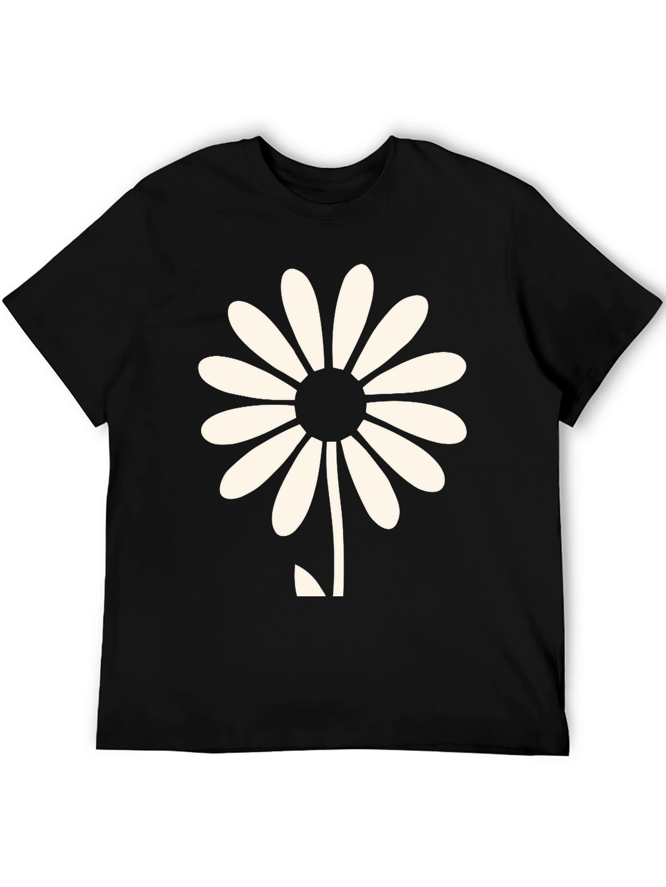 Daisy Graphic Black T-Shirt