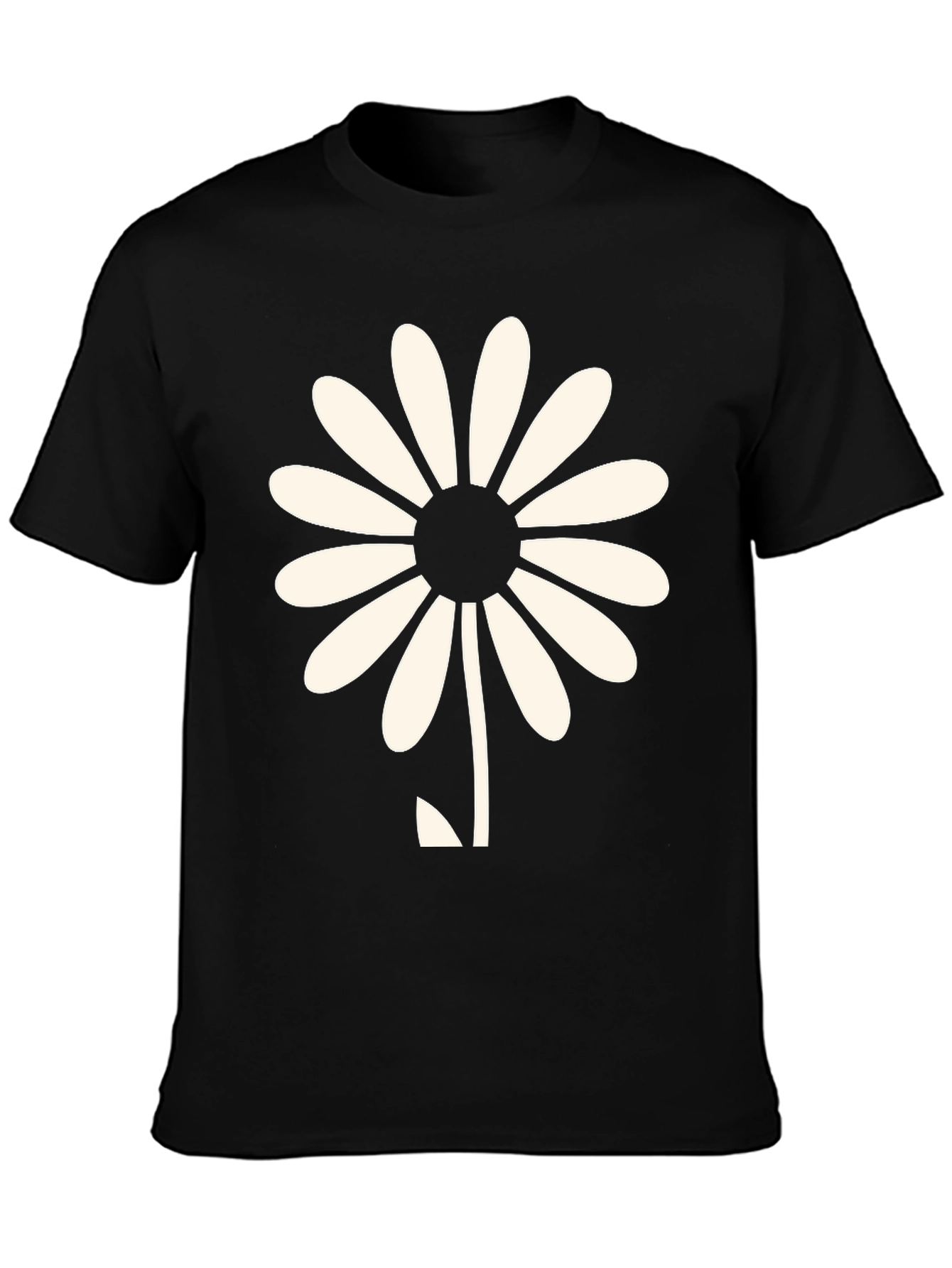 Daisy Graphic Black T-Shirt