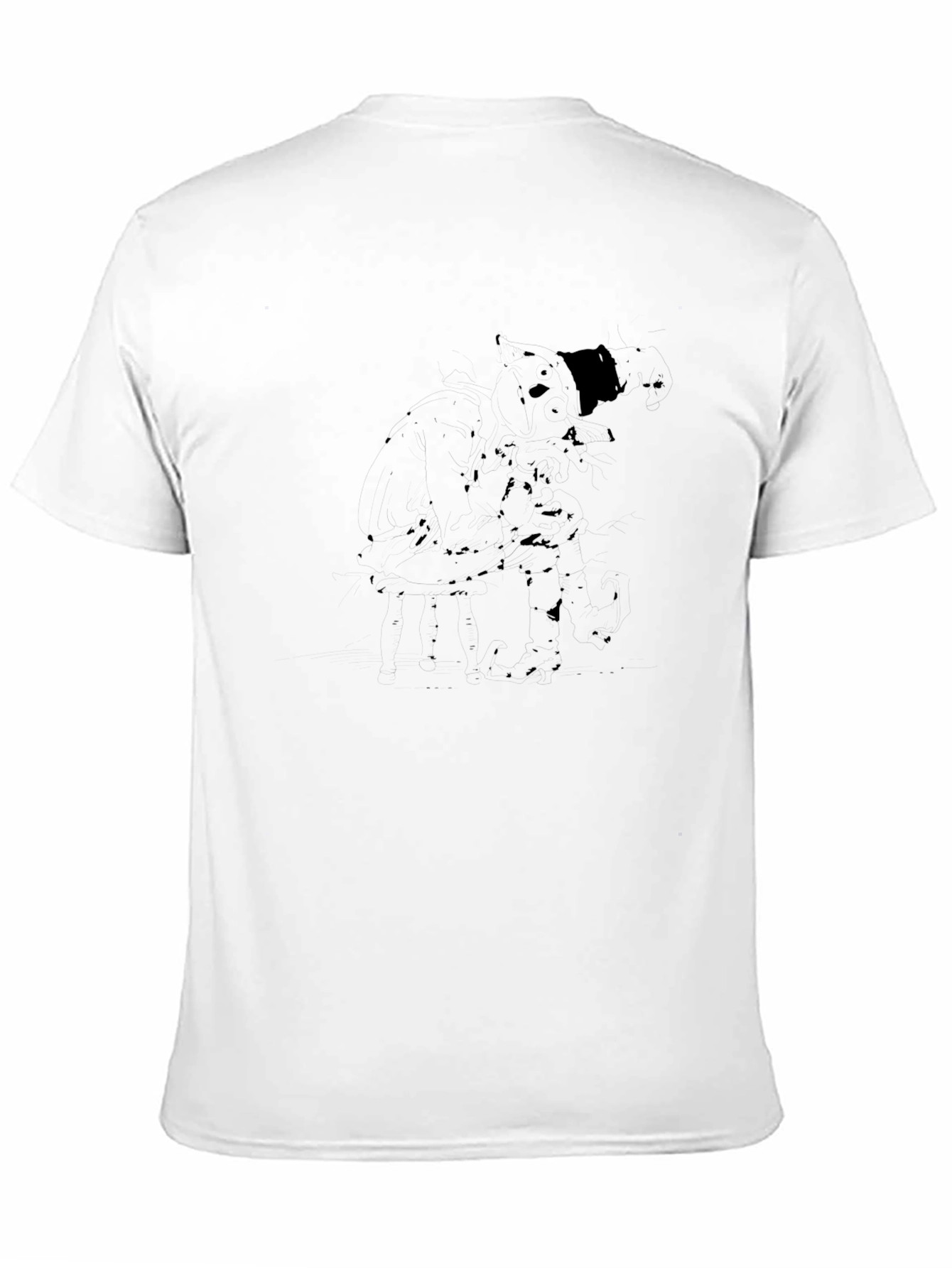 Mens Solid Black Crew Neck T-Shirt - Casual Style