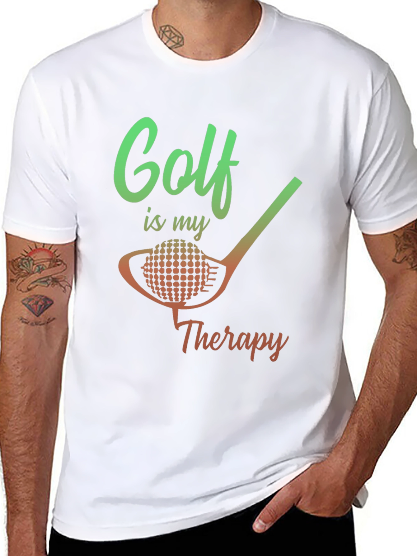 Golf Is My Therapy Graphic T-Shirt