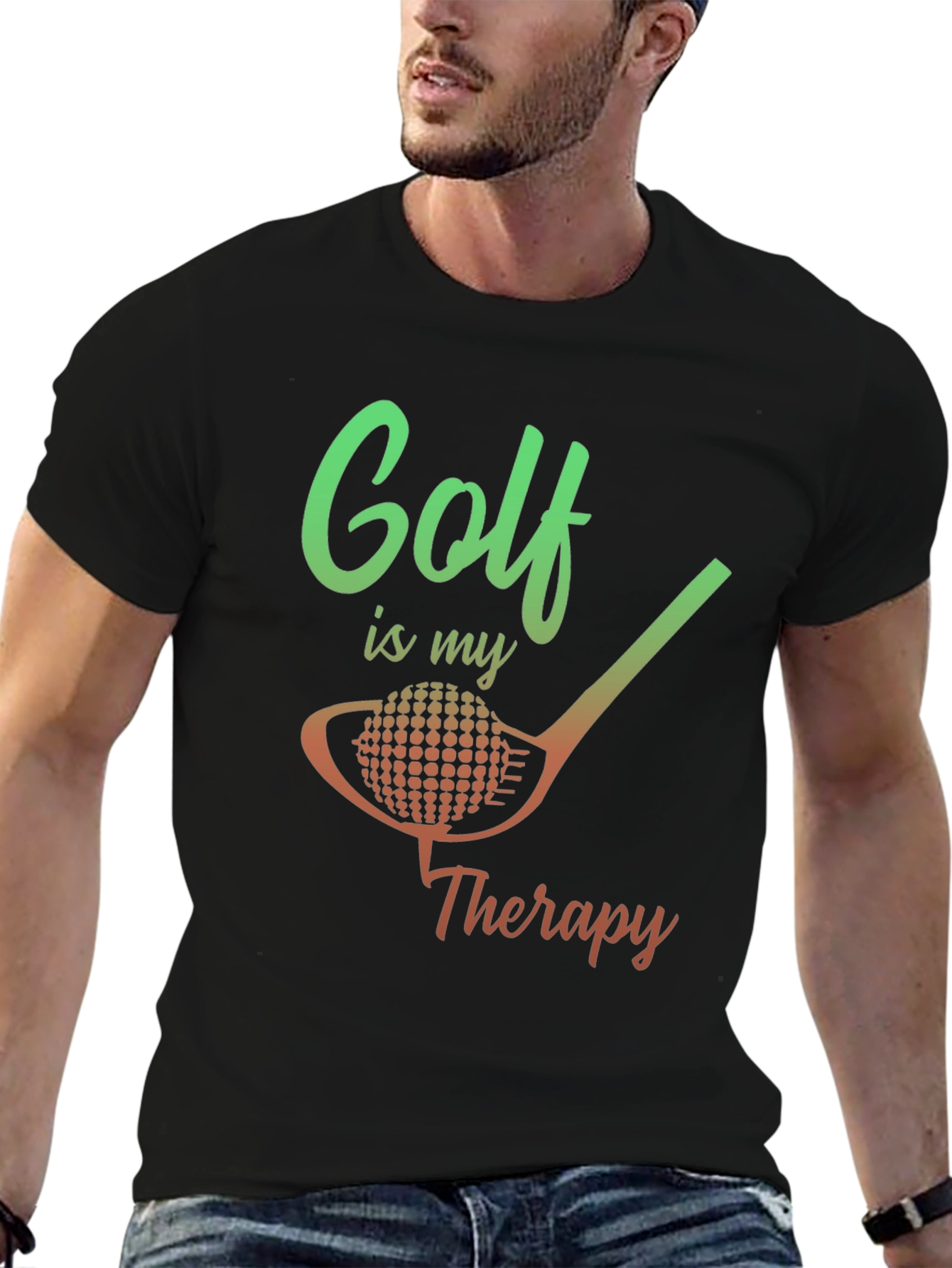Golf Is My Therapy Graphic T-Shirt