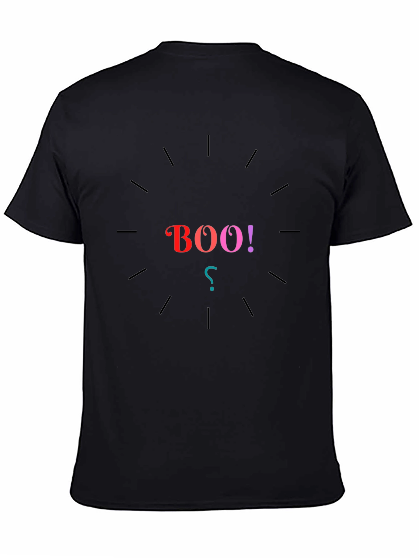 Boo Spooky Season Graphic Tee - Black