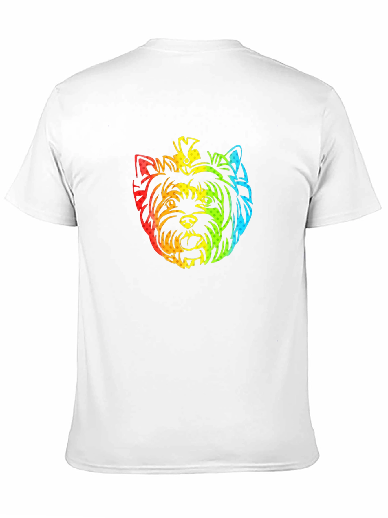 Rainbow Yorkshire Terrier Graphic T-Shirt