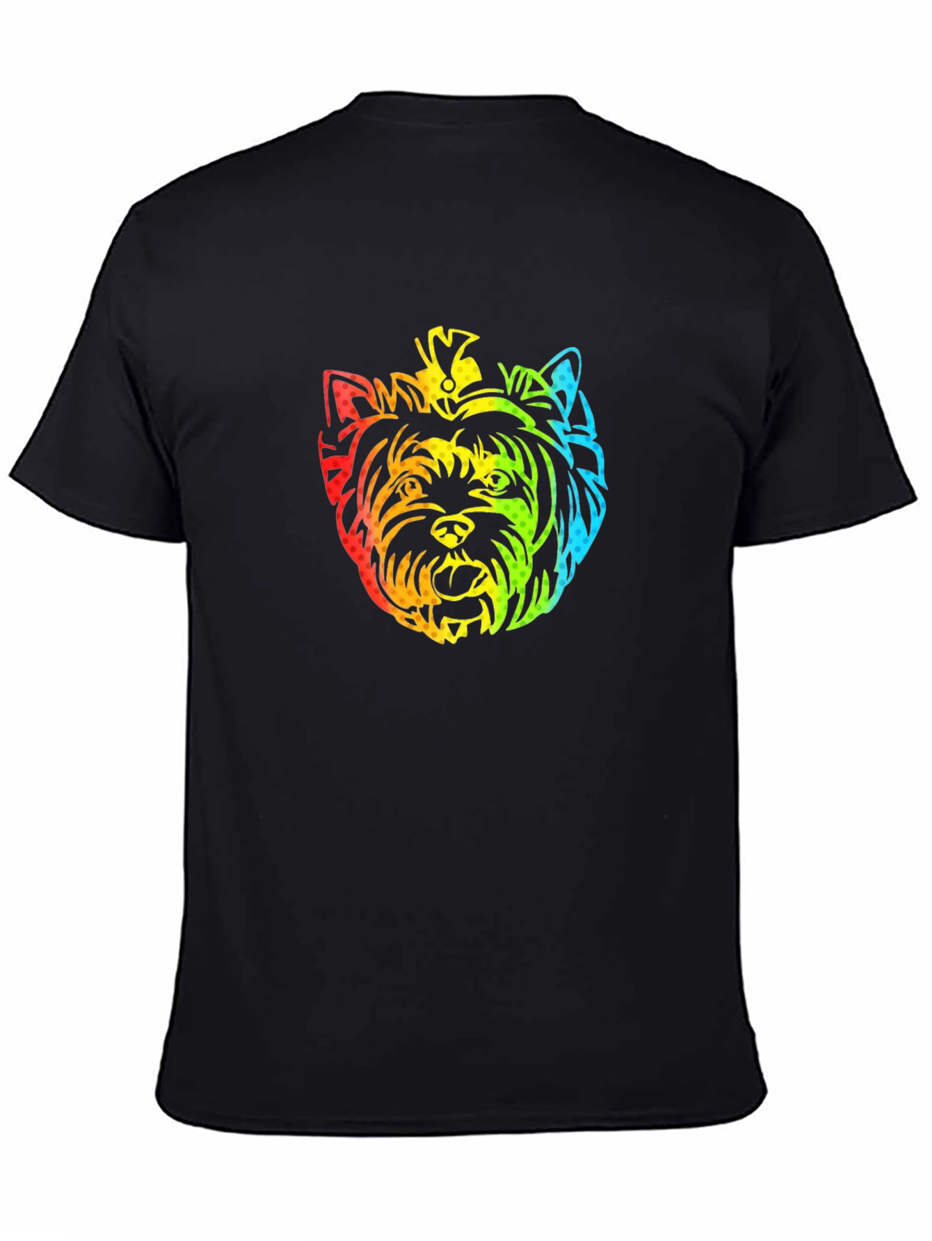 Rainbow Yorkshire Terrier Graphic T-Shirt
