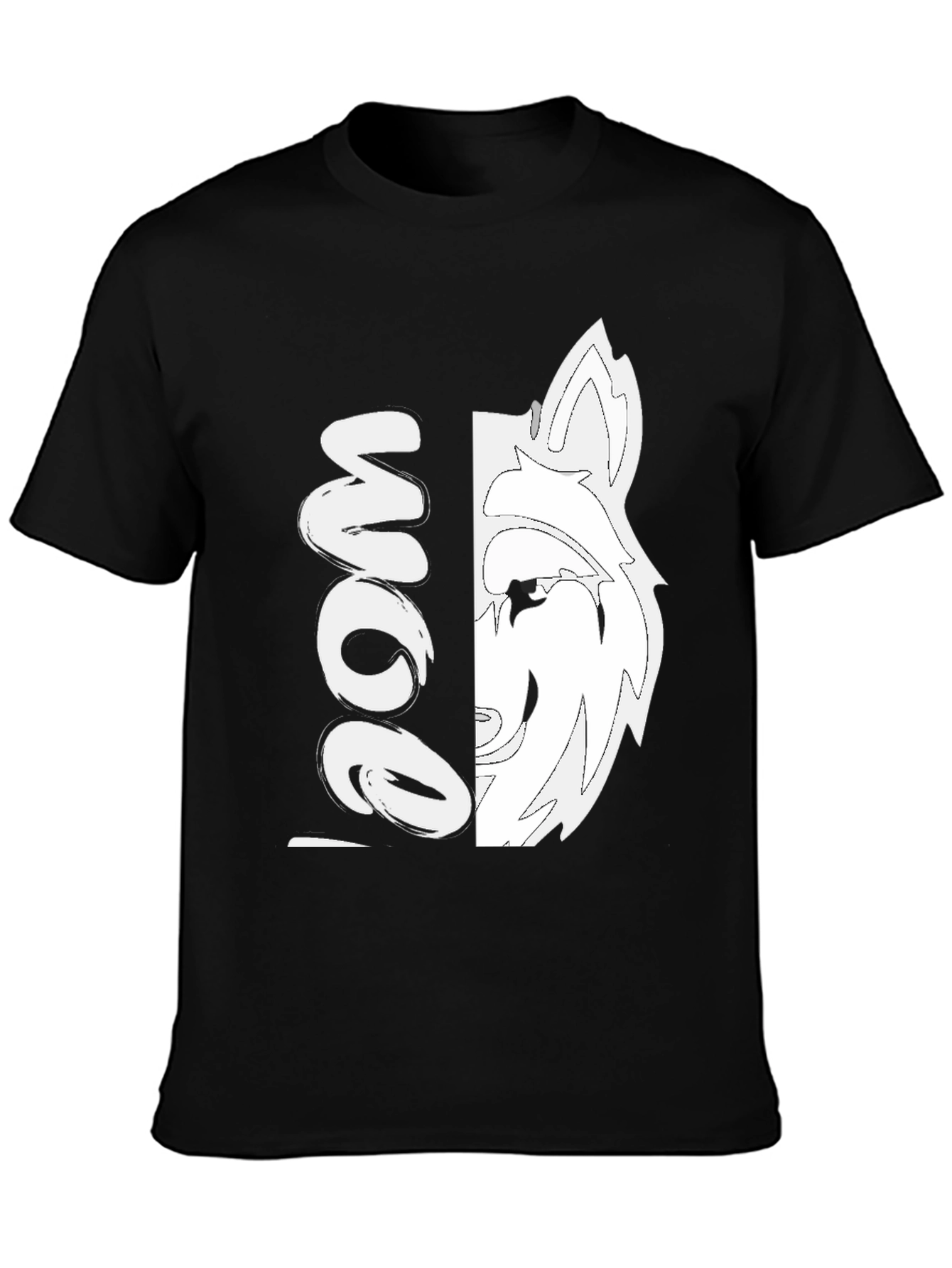 Wolf Moon Graphic Tee - Stylish Mens Black T-Shirt