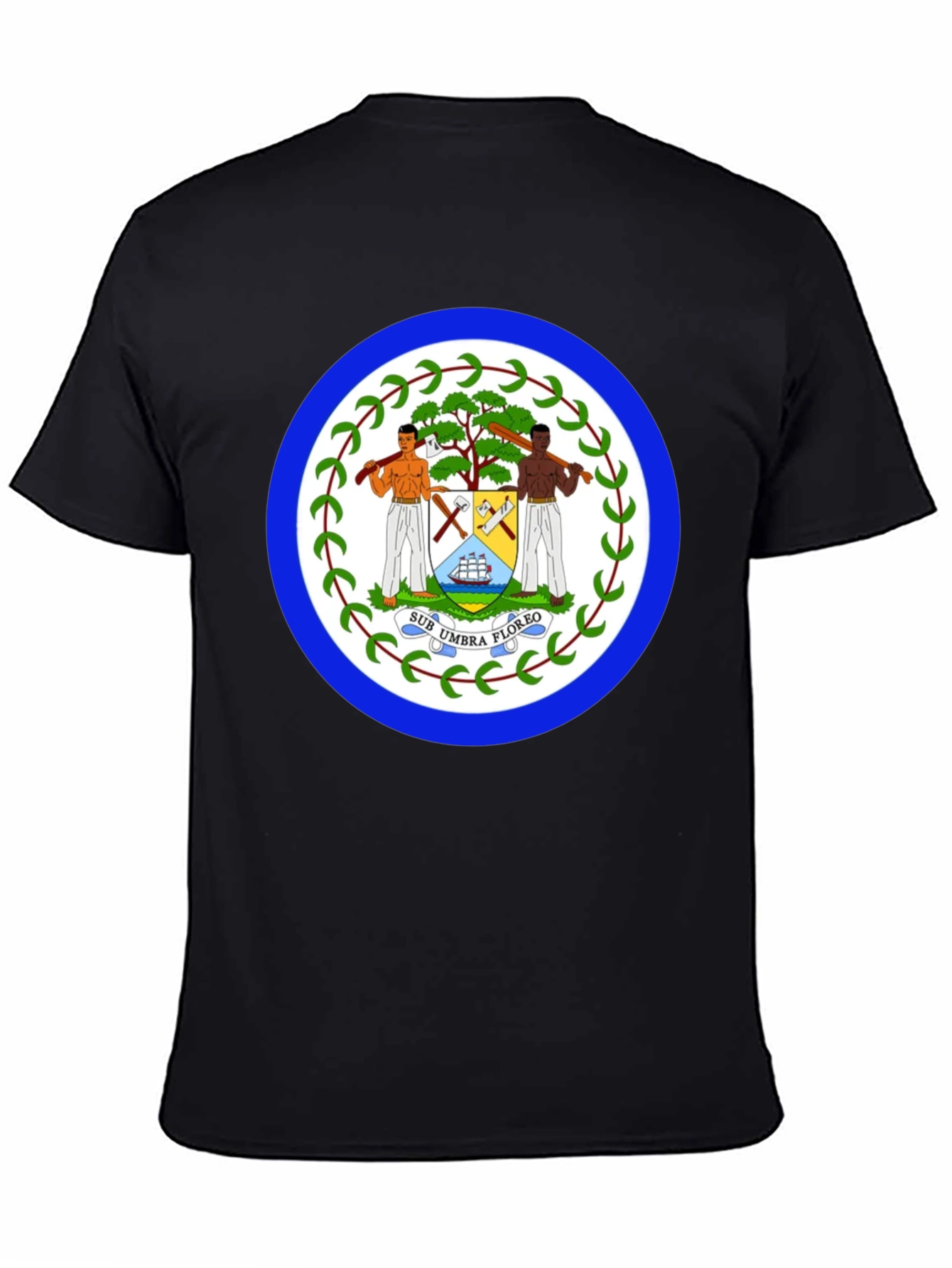 Belize Coat of Arms T-Shirt - Stylish Black Tee
