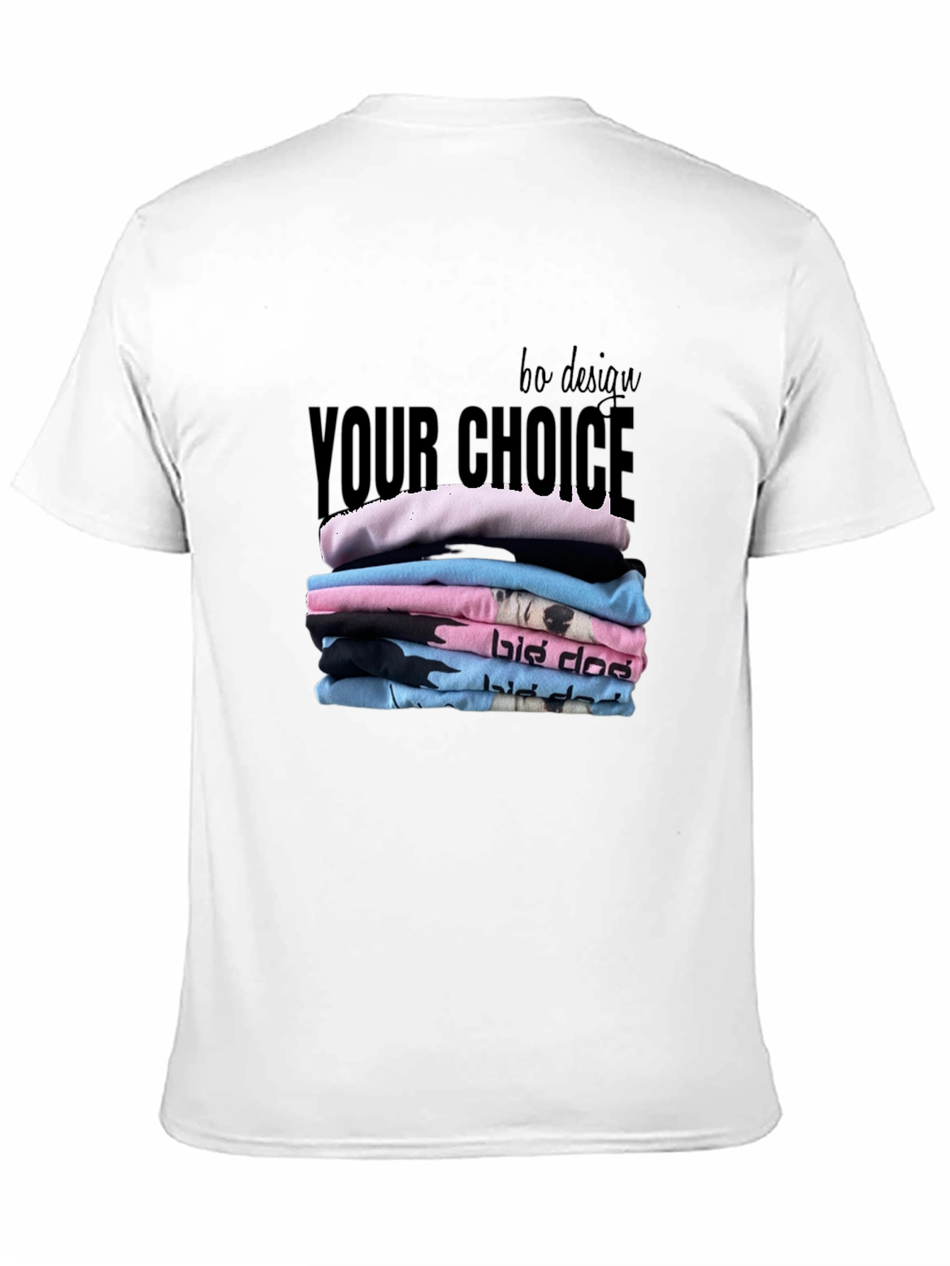 Stylish Black T-Shirt - Your Choice Design