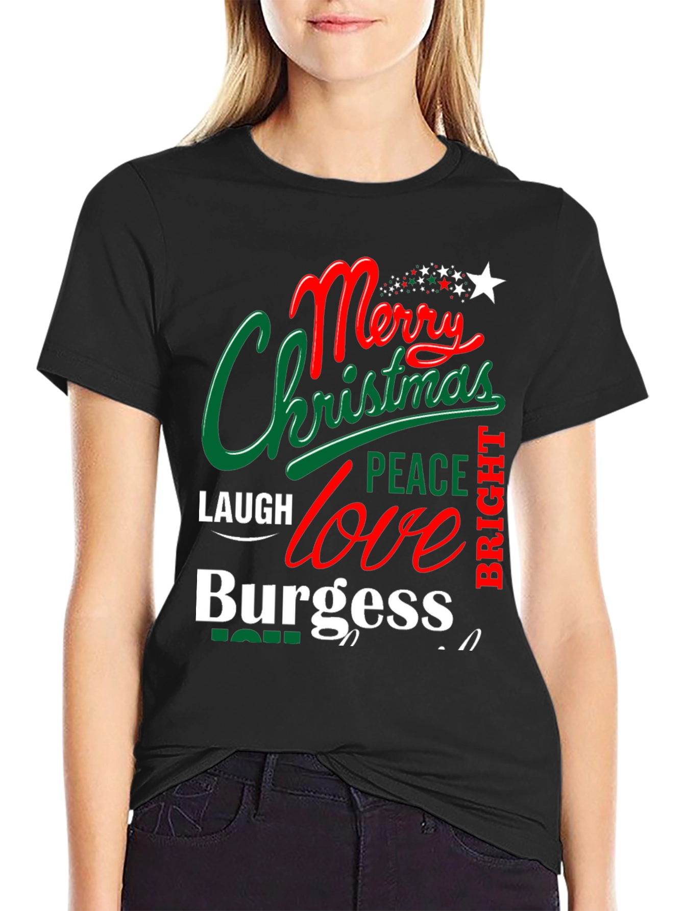 Merry Christmas Burgess Holiday T-Shirt