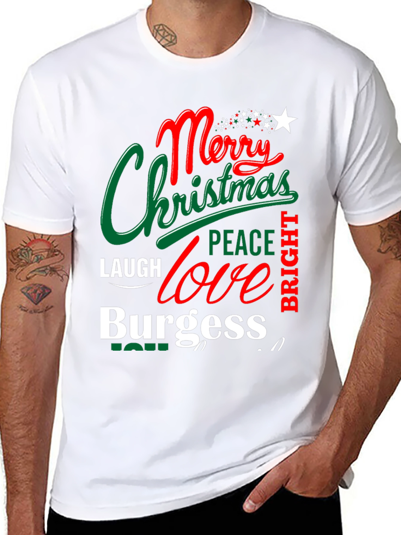 Merry Christmas Burgess Holiday T-Shirt