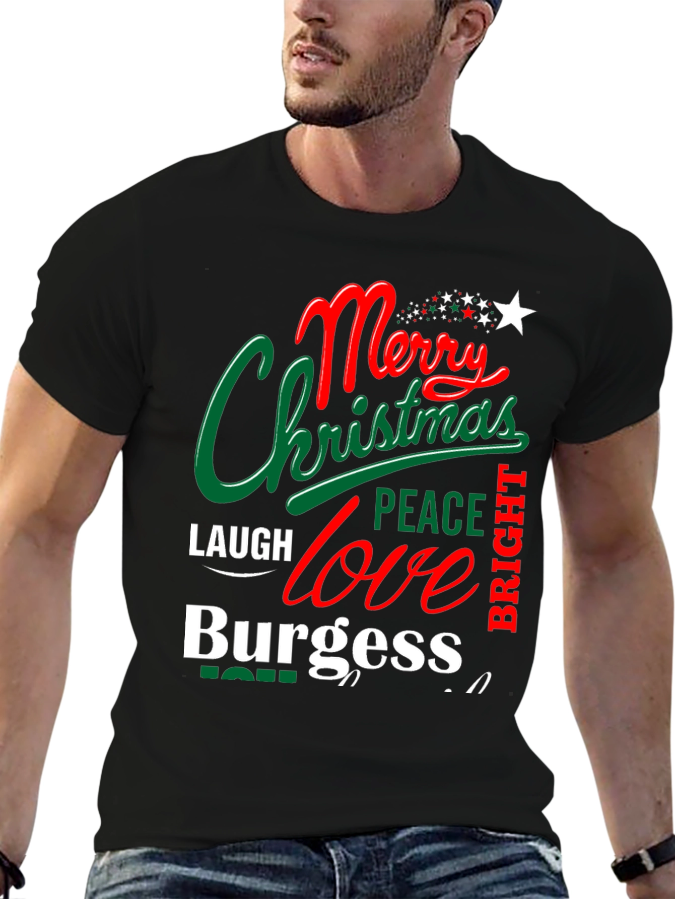 Merry Christmas Burgess Holiday T-Shirt
