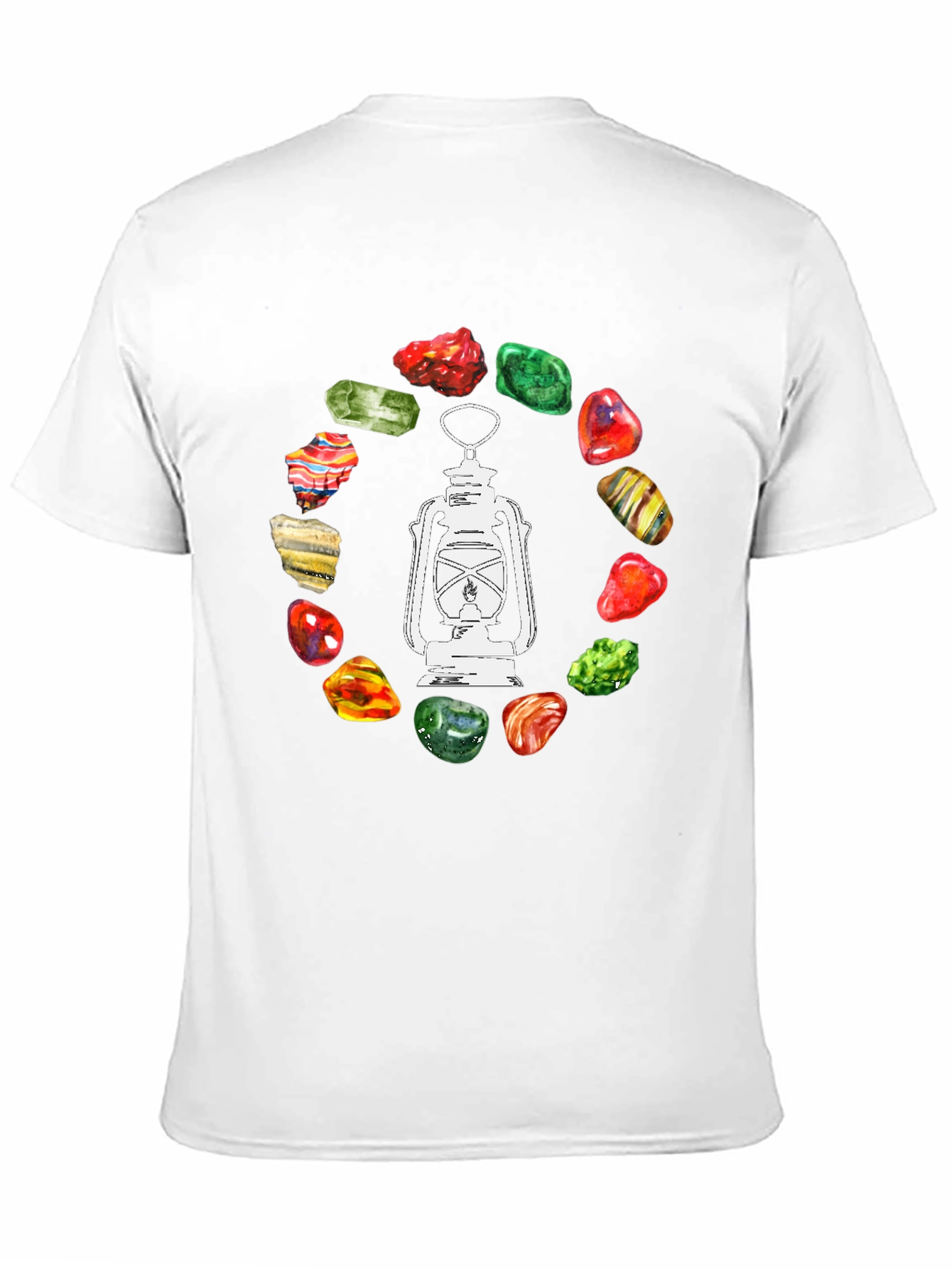 Gemstone Lantern Tee - Stylish Graphic T-Shirt