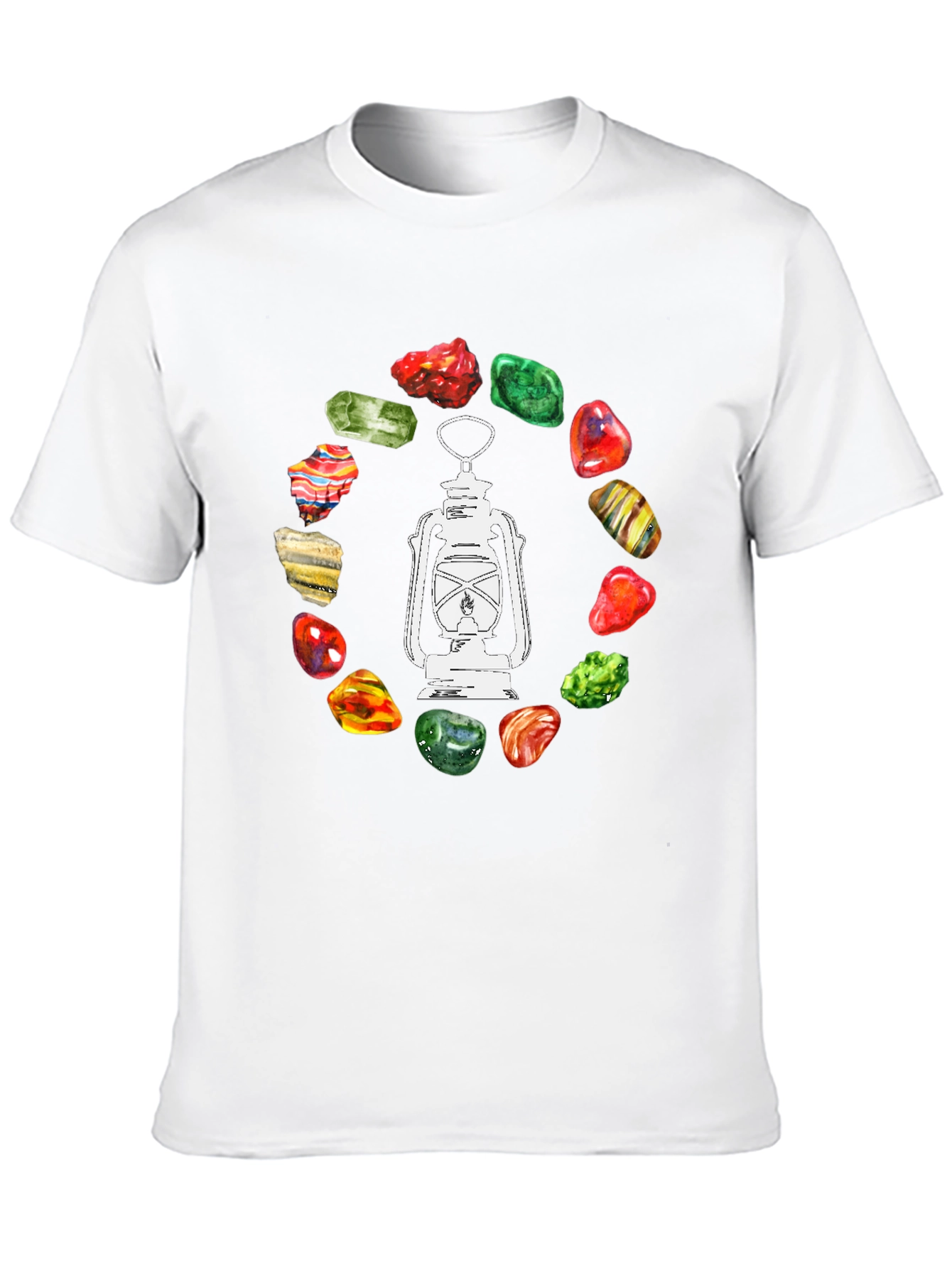 Gemstone Lantern Tee - Stylish Graphic T-Shirt