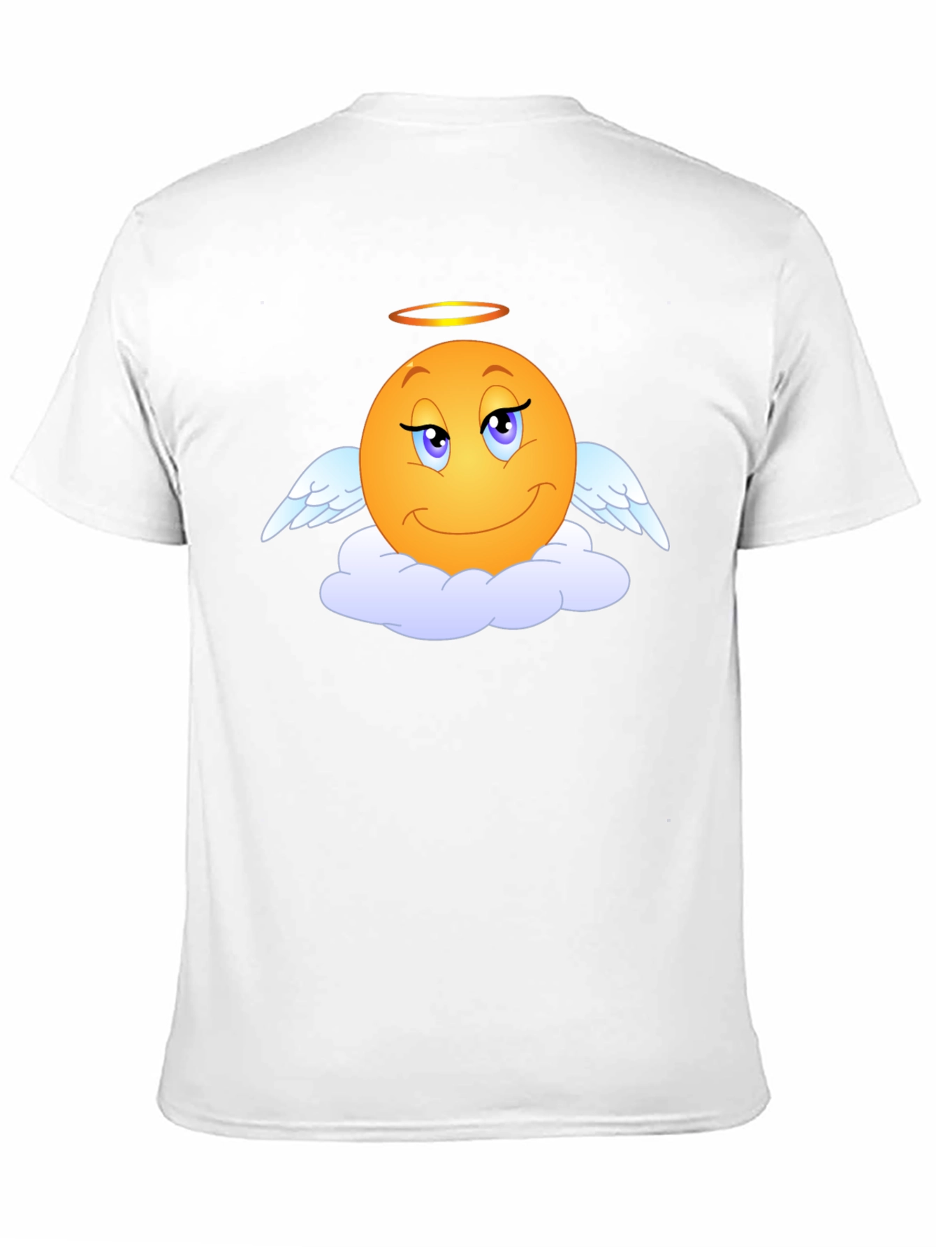 Angel Emoji Graphic Tee - Black T-Shirt