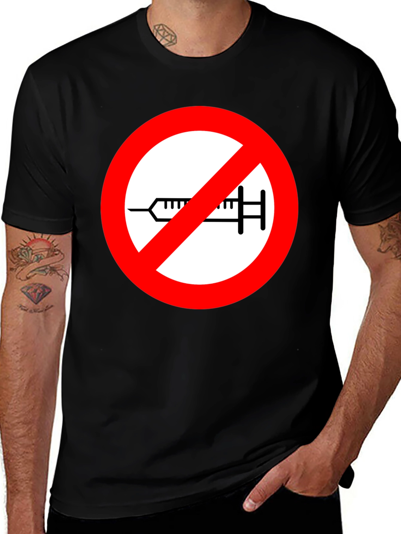 No Vaccine T-Shirt Anti-Vaxxer Tee