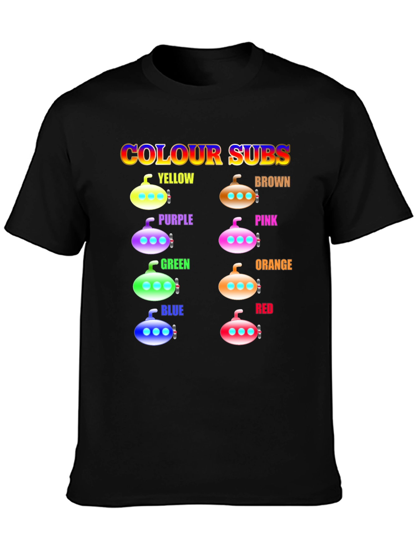 Colorful Submarines T-Shirt