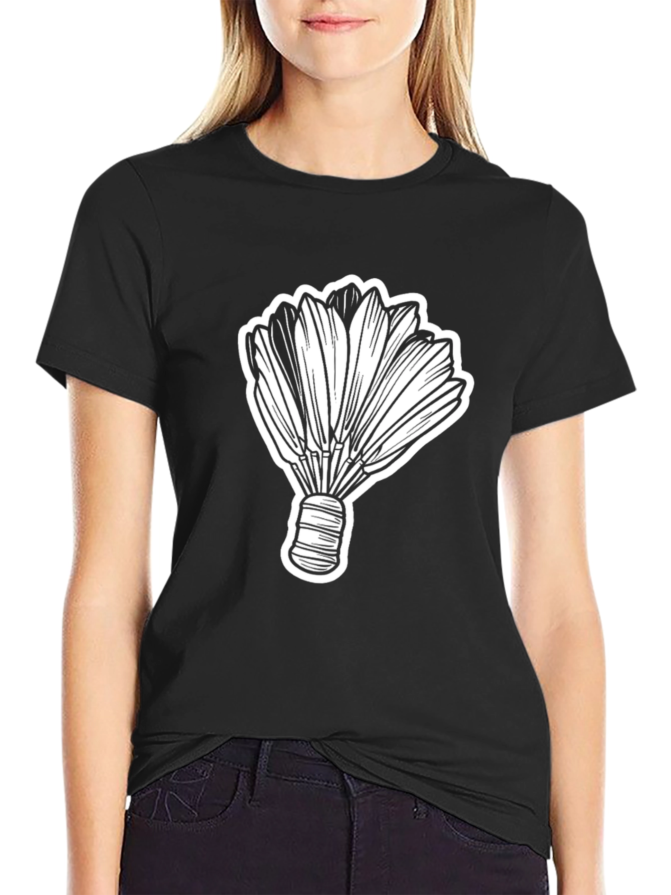 Badminton Shuttlecock Graphic Tee