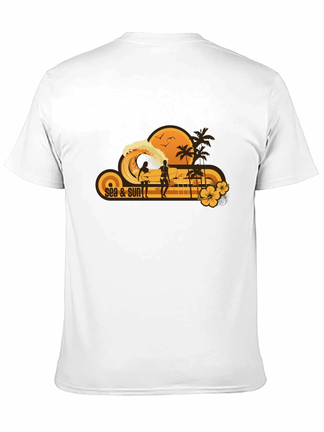 Sea & Sun Graphic T-Shirt Casual Summer Wear