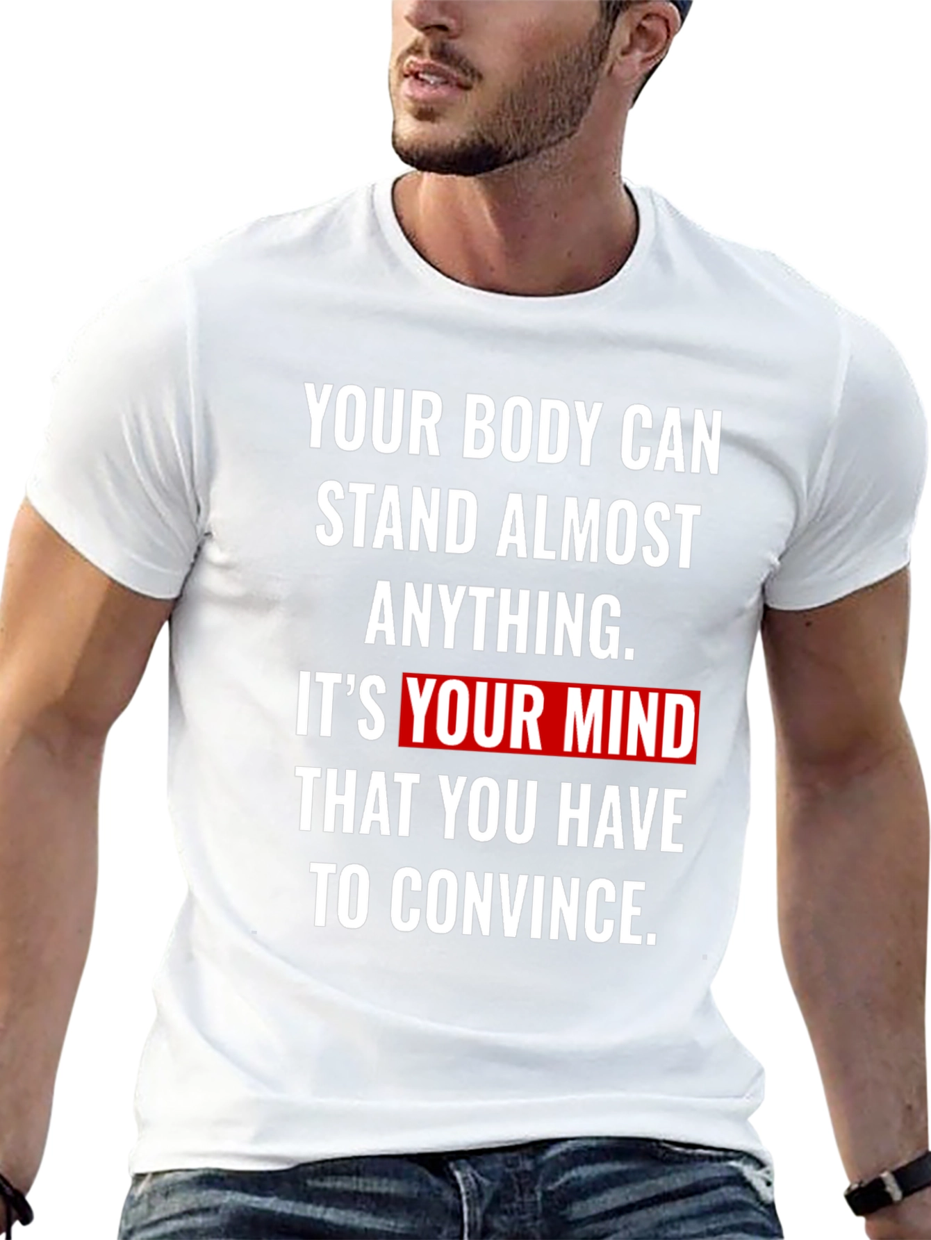 Motivational T-Shirt - Mind Over Body