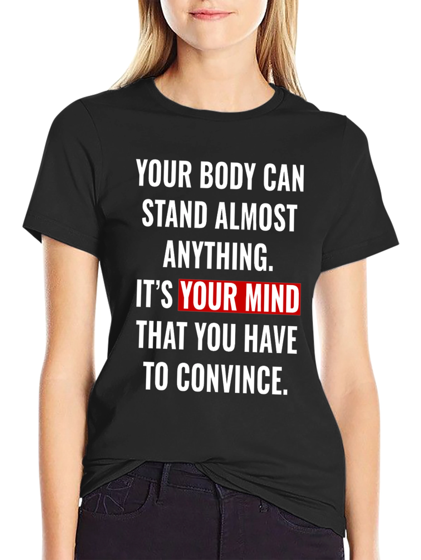 Motivational T-Shirt - Mind Over Body