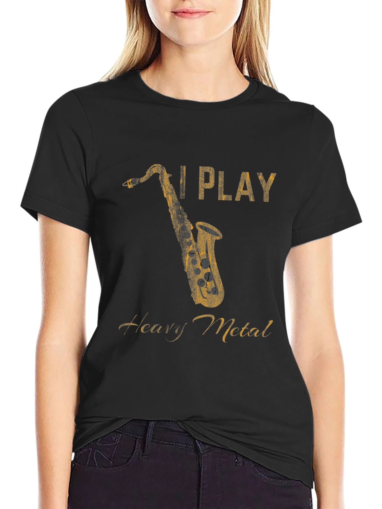 I Play Heavy Metal Saxophone T-Shirt