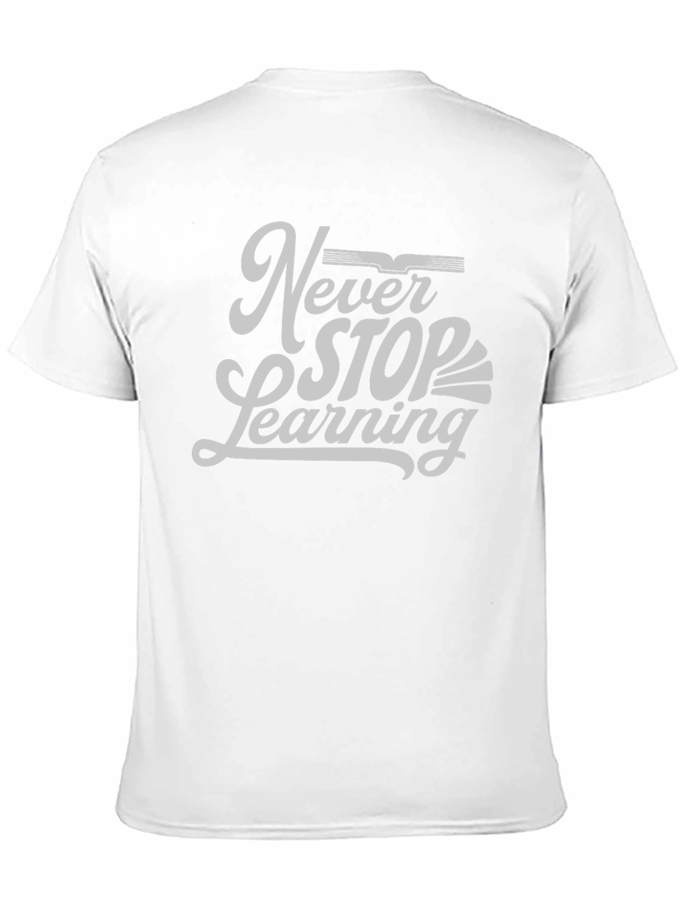 Never Stop Learning Graphic Tee - Black