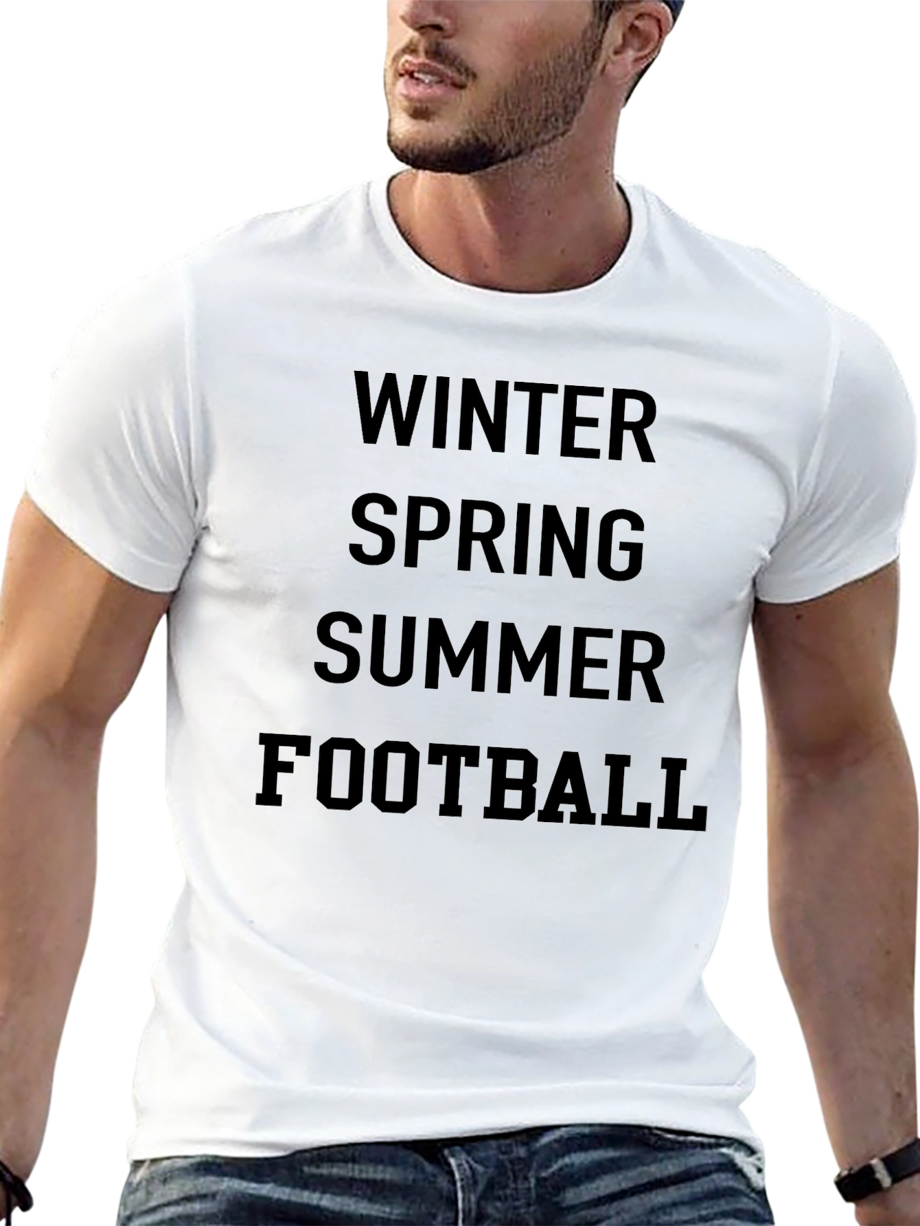 Seasons T-Shirt: Winter Spring Summer Football Tee