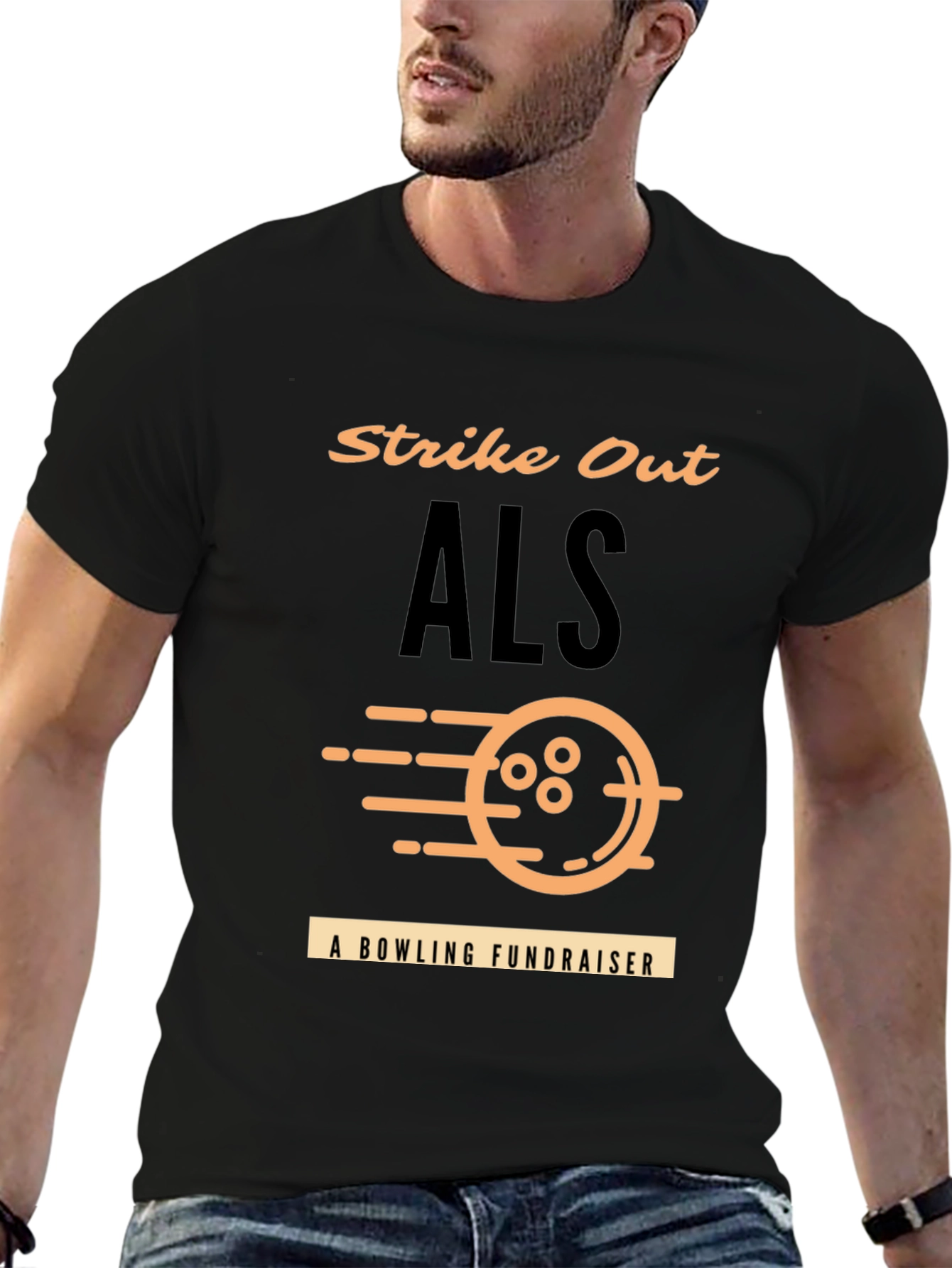Strike Out ALS Bowling Fundraiser T-Shirt