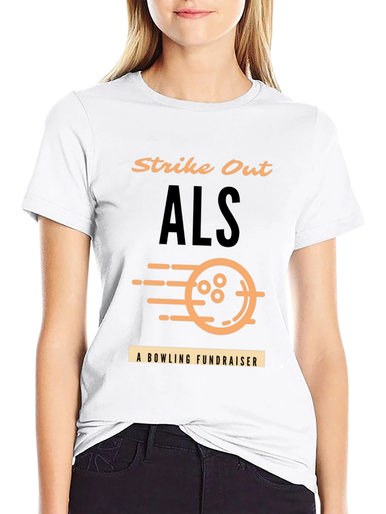 Strike Out ALS Bowling Fundraiser T-Shirt