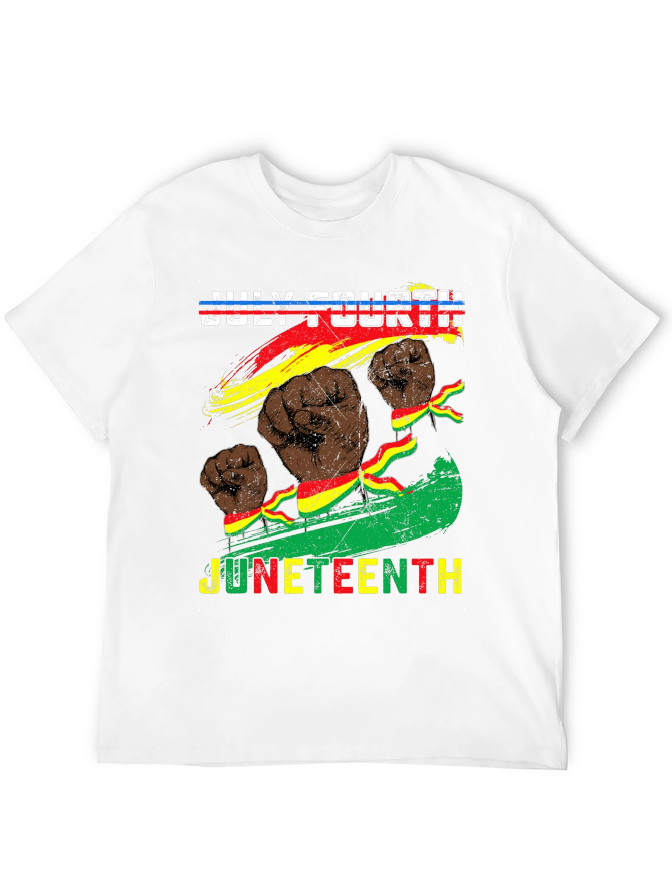 July Fourth Juneteenth Fist T-Shirt