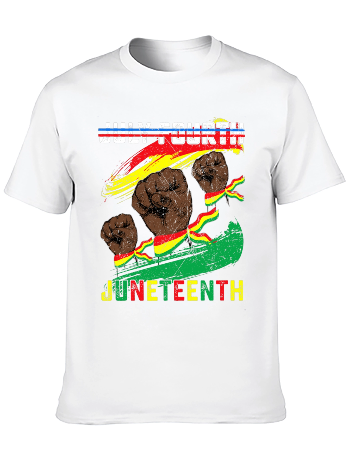 July Fourth Juneteenth Fist T-Shirt