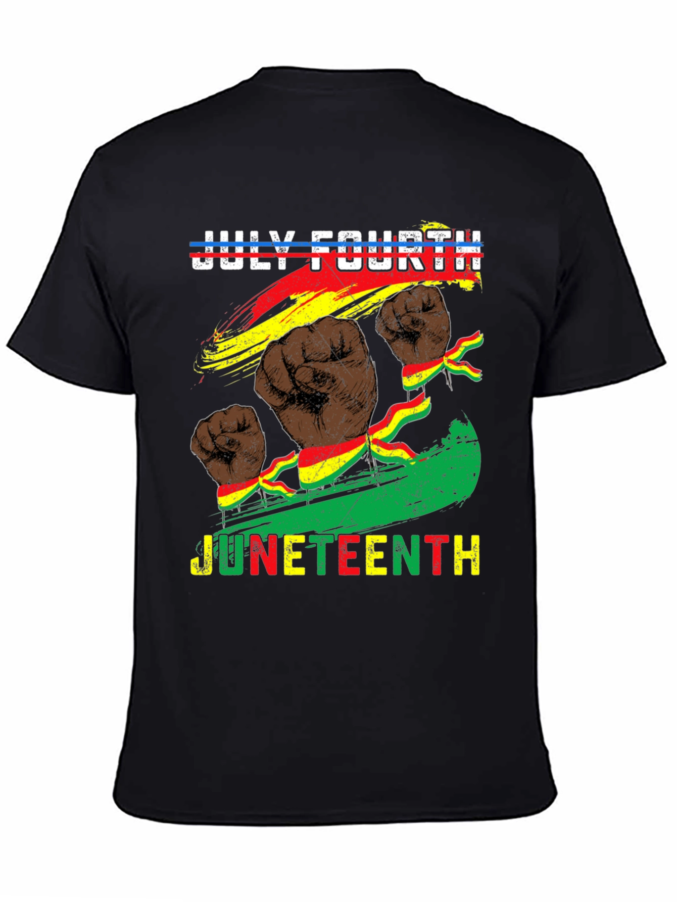 July Fourth Juneteenth Fist T-Shirt