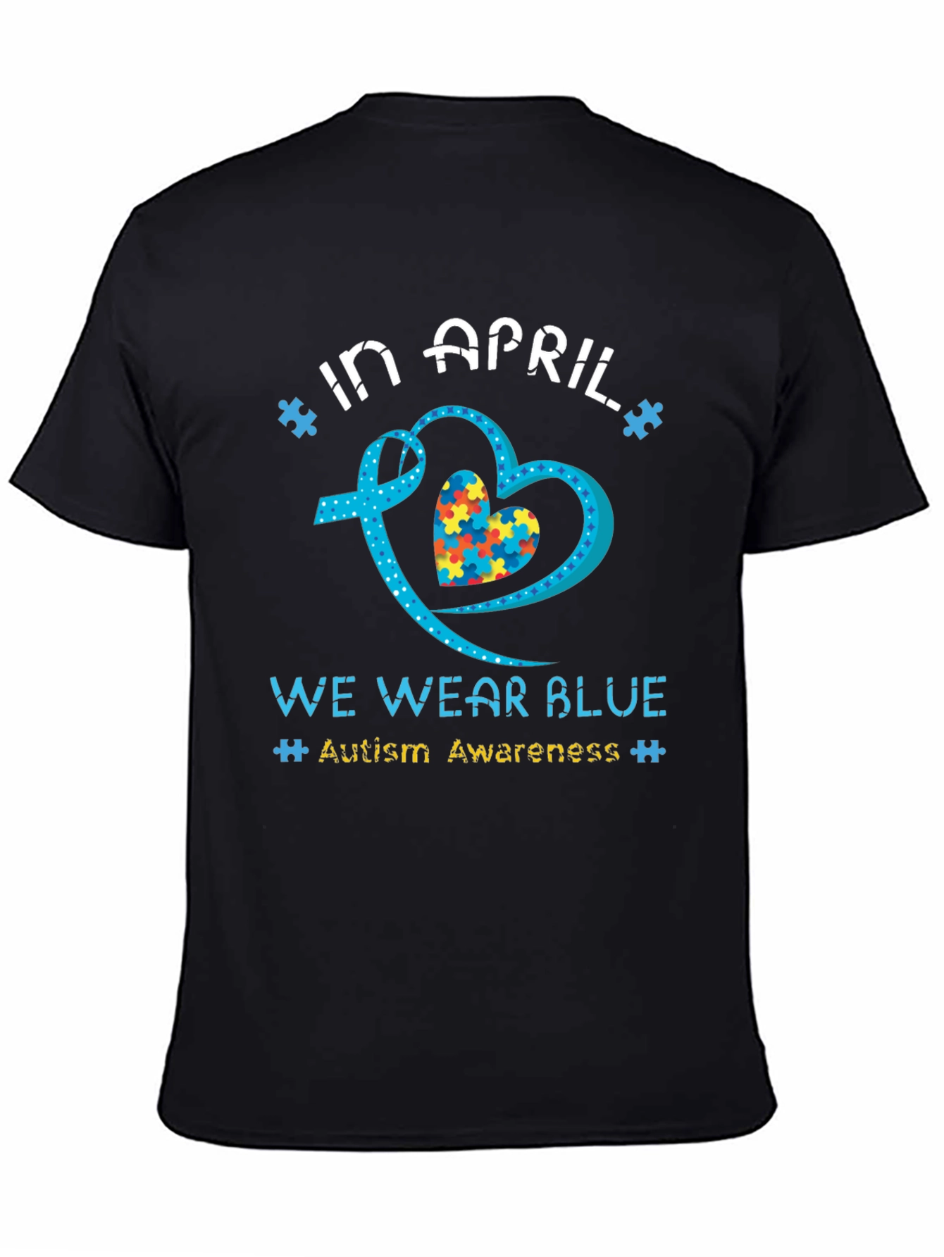 Autism Awareness T-Shirt - In April We Wear Blue