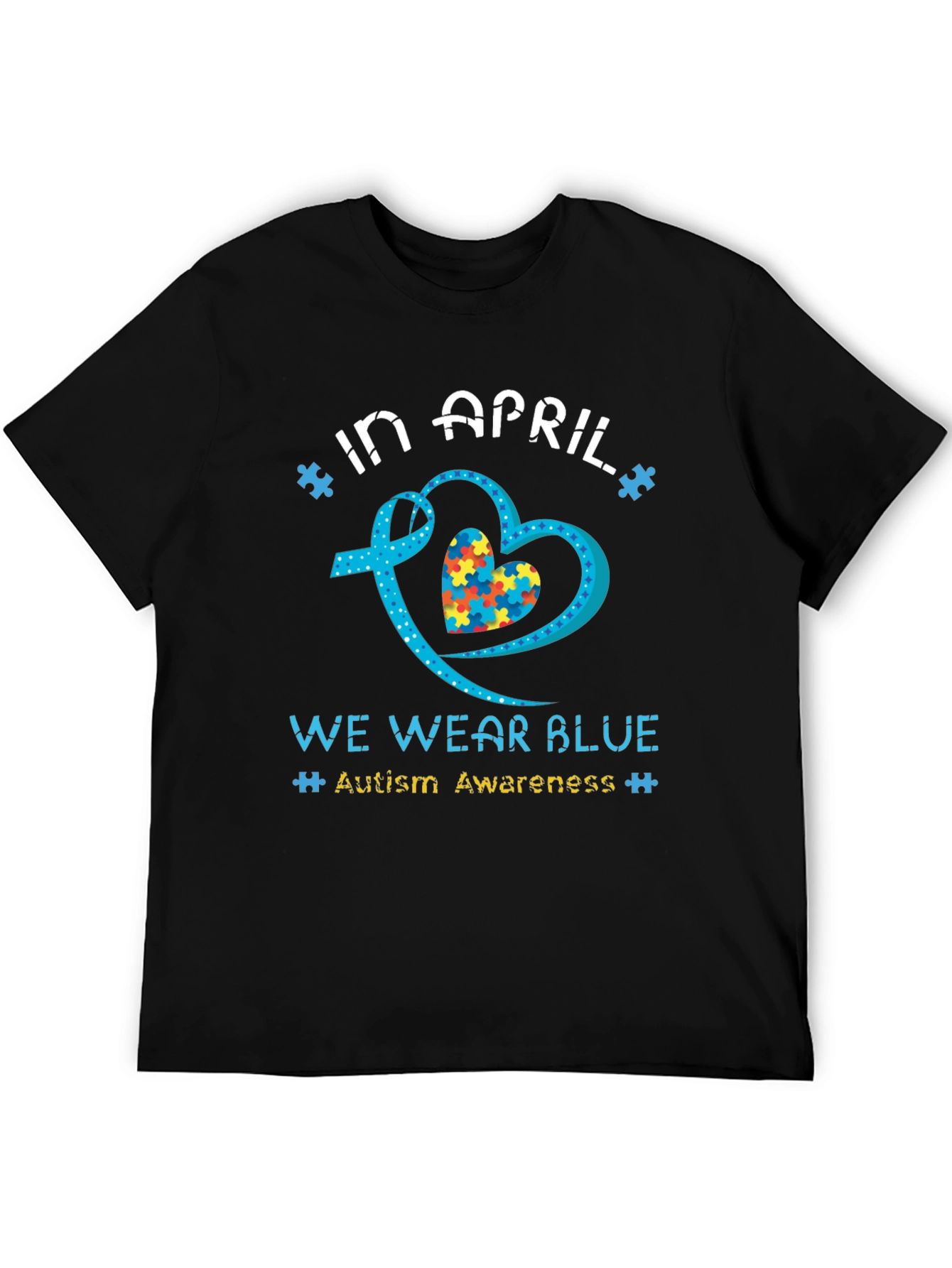 Autism Awareness T-Shirt - In April We Wear Blue