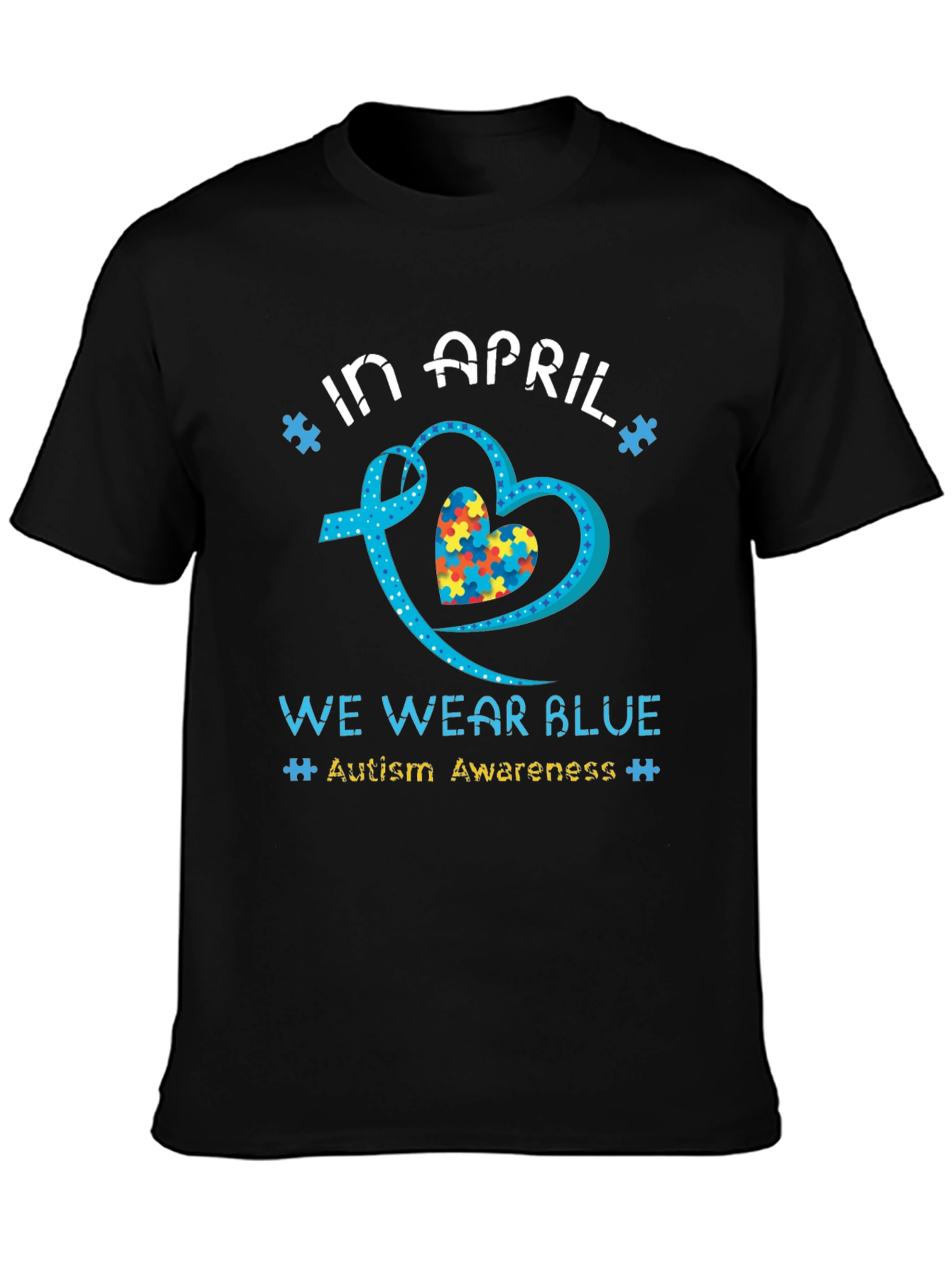 Autism Awareness T-Shirt - In April We Wear Blue