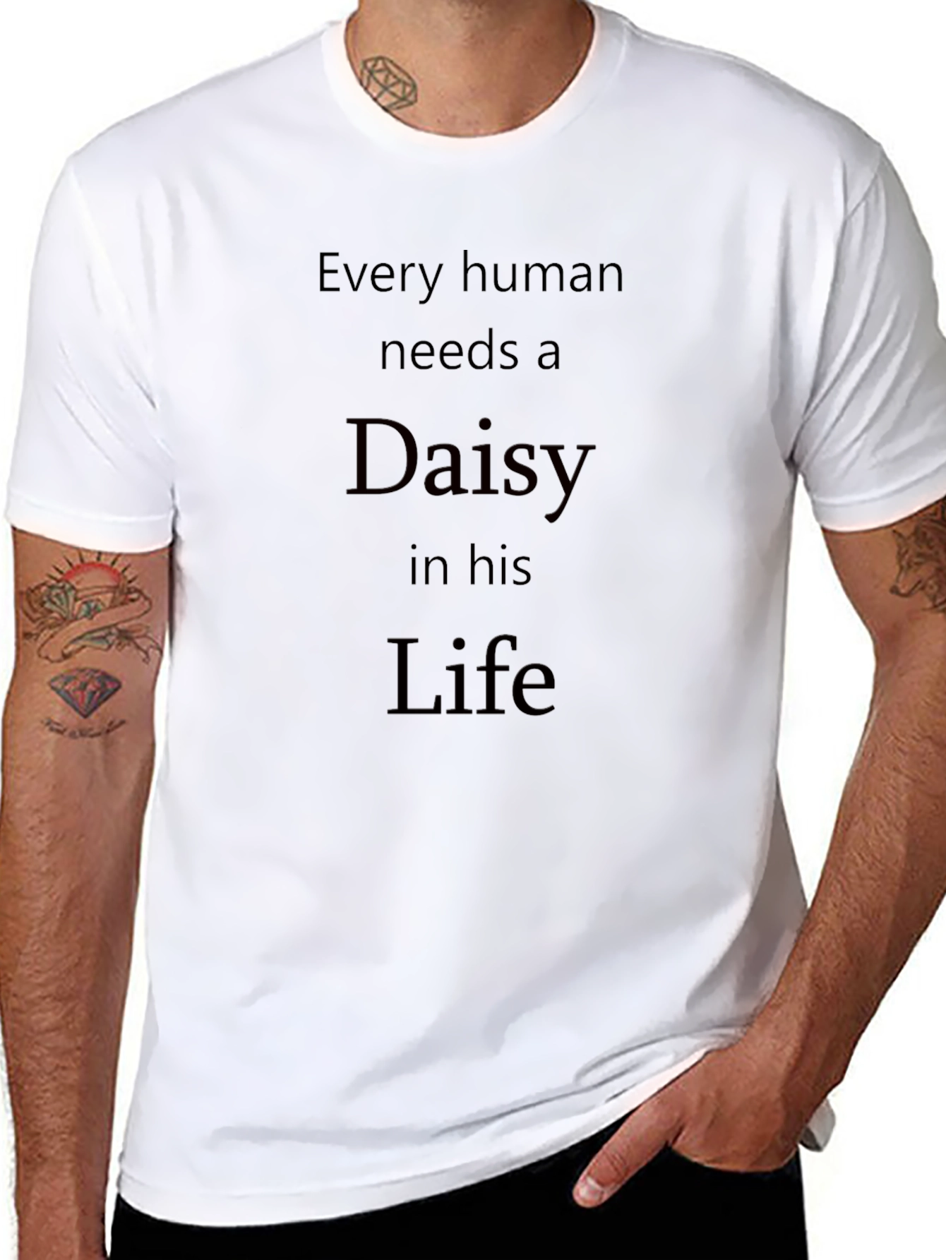 Every Human Needs a Daisy in His Life T-Shirt