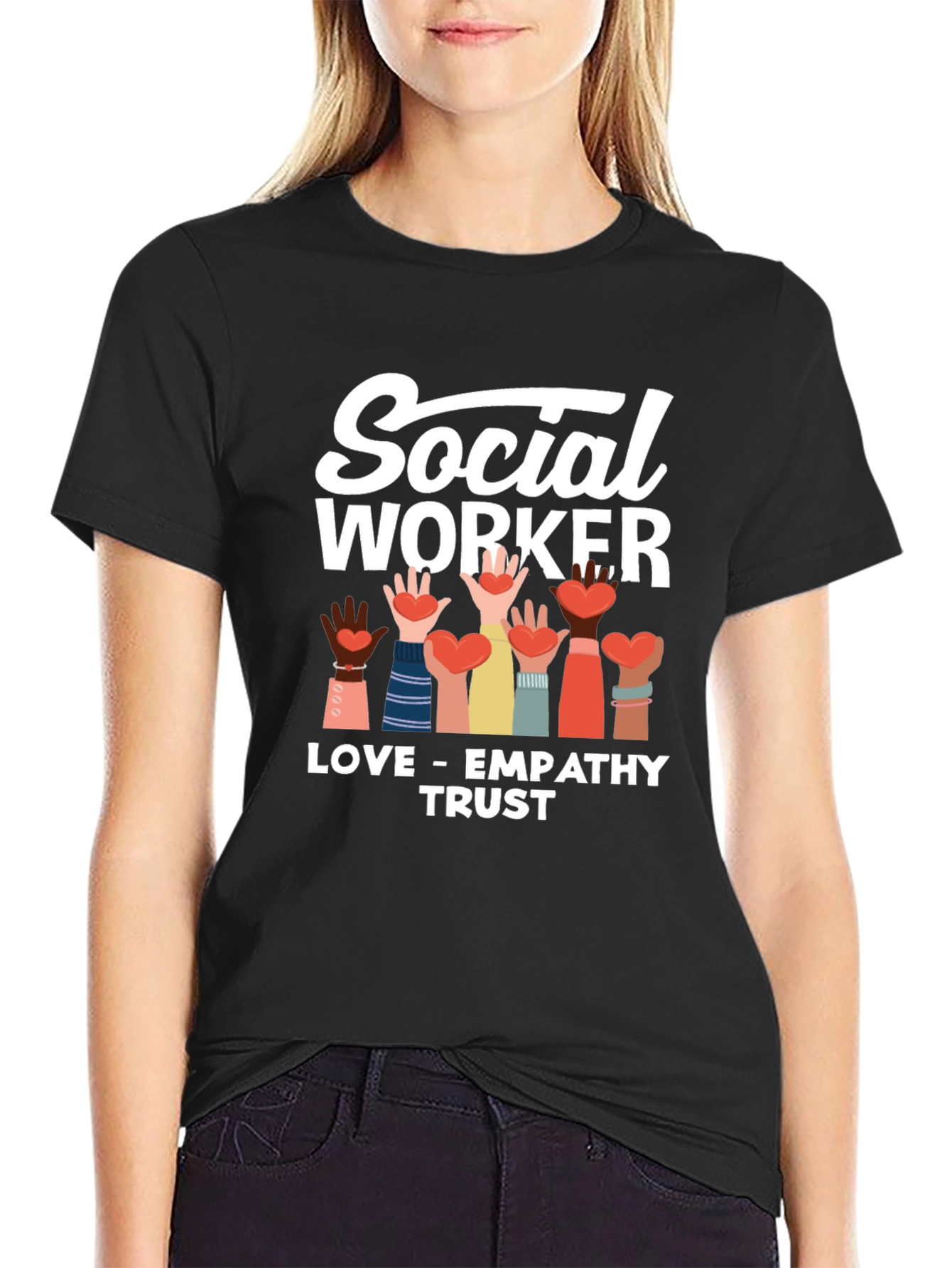 Social Worker Love Empathy Trust T-Shirt