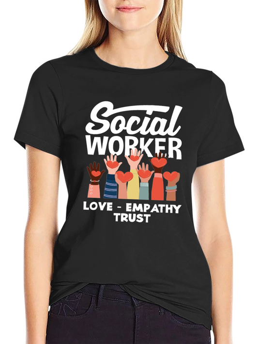 Social Worker Love Empathy Trust T-Shirt