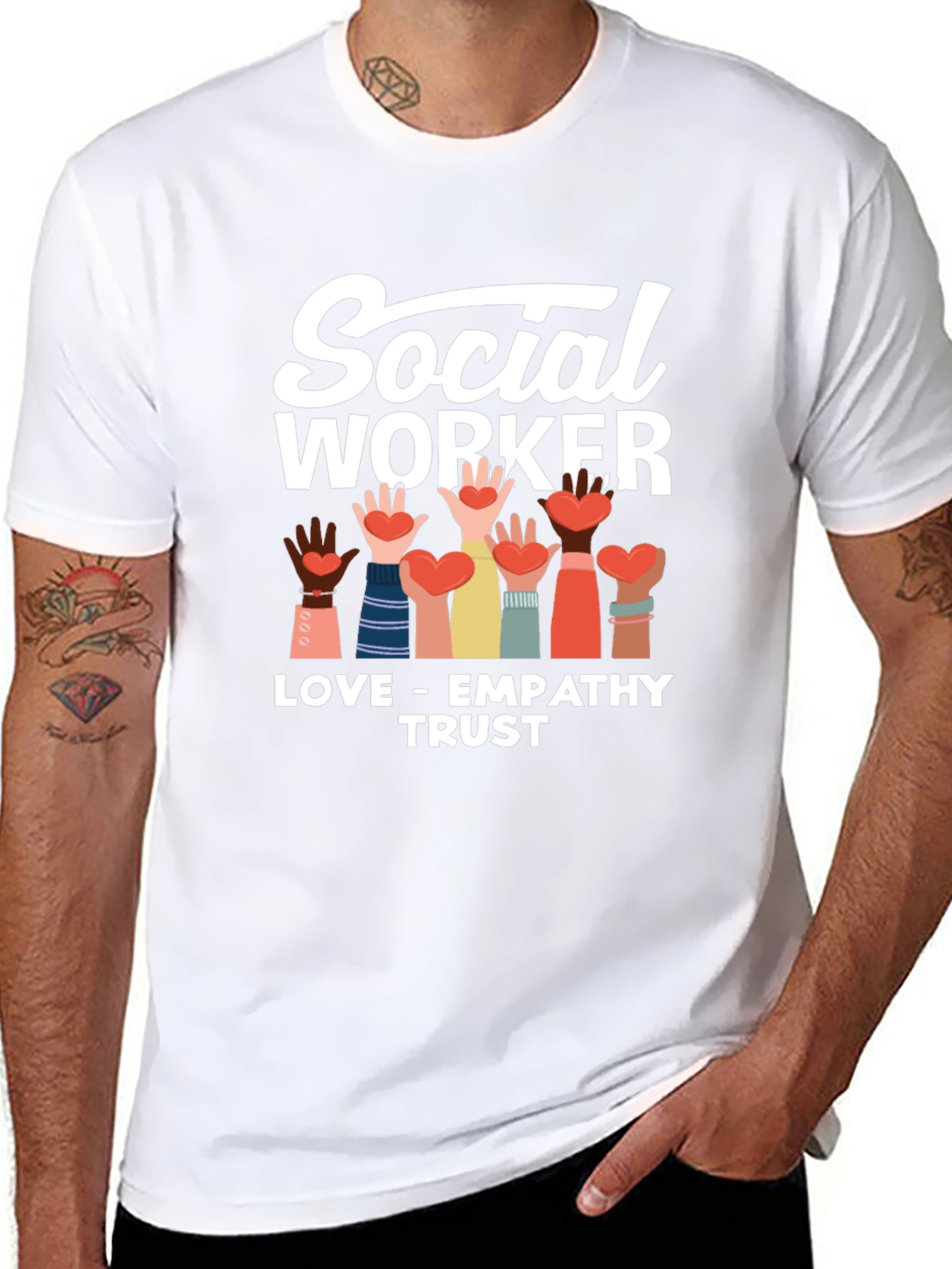 Social Worker Love Empathy Trust T-Shirt